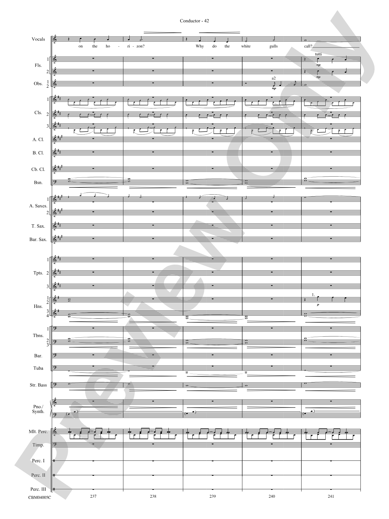 The Lord of the Rings: The Return of the King, Symphonic Suite from: Concert Band Conductor Score & Parts