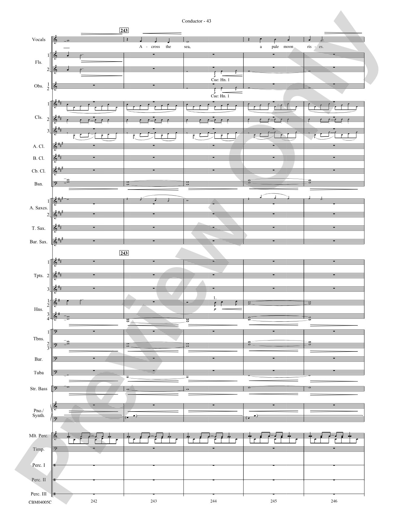 The Lord of the Rings: The Return of the King, Symphonic Suite from: Concert Band Conductor Score & Parts