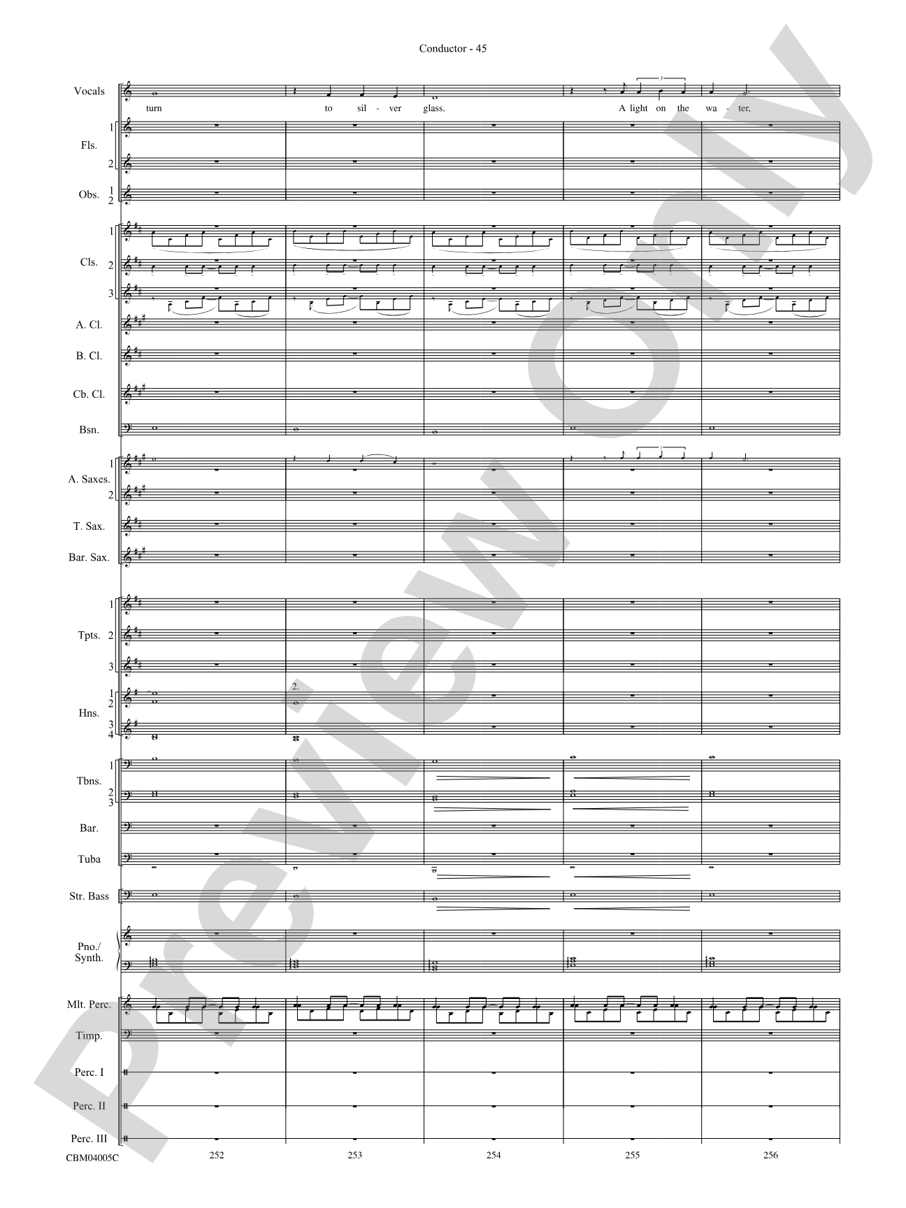 The Lord of the Rings: The Return of the King, Symphonic Suite from: Concert Band Conductor Score & Parts