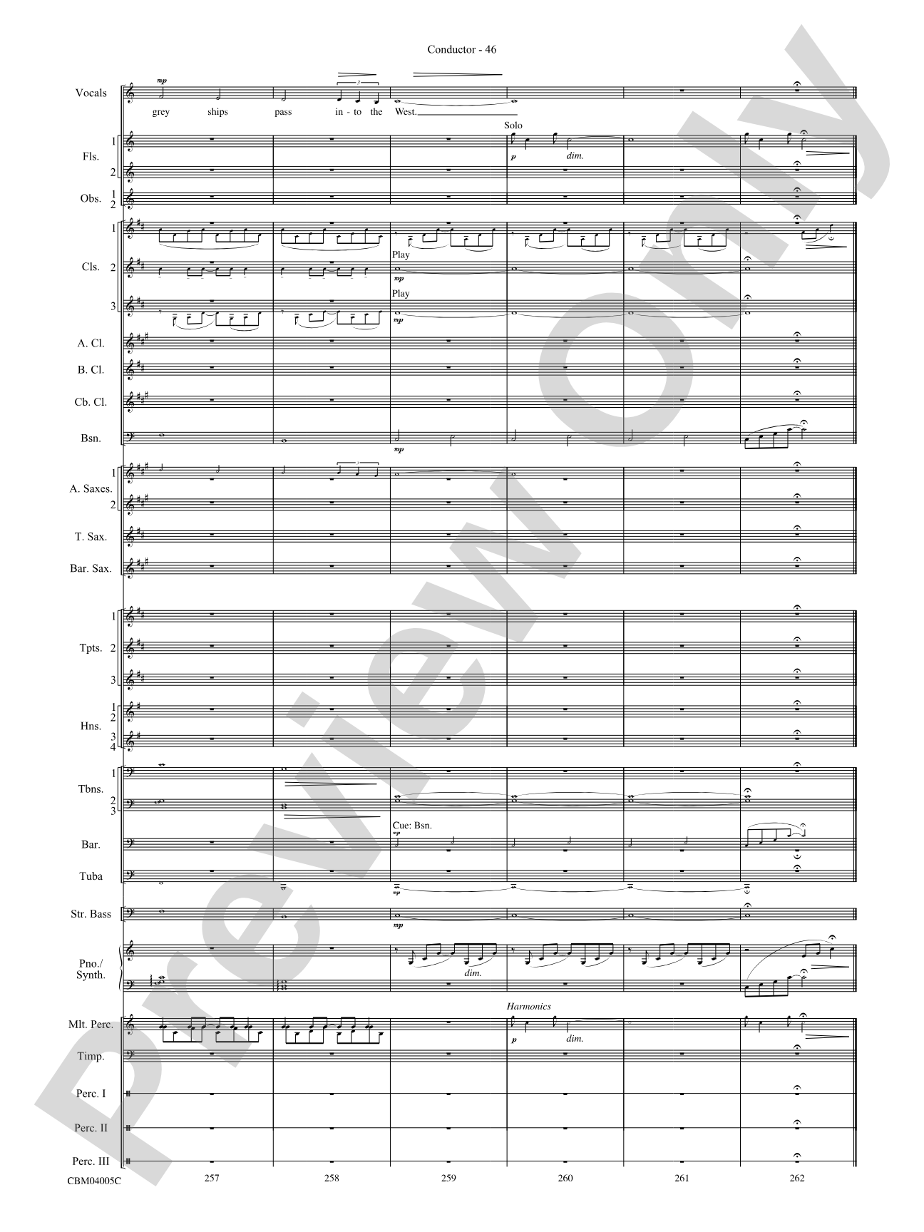 The Lord of the Rings: The Return of the King, Symphonic Suite from: Concert Band Conductor Score & Parts