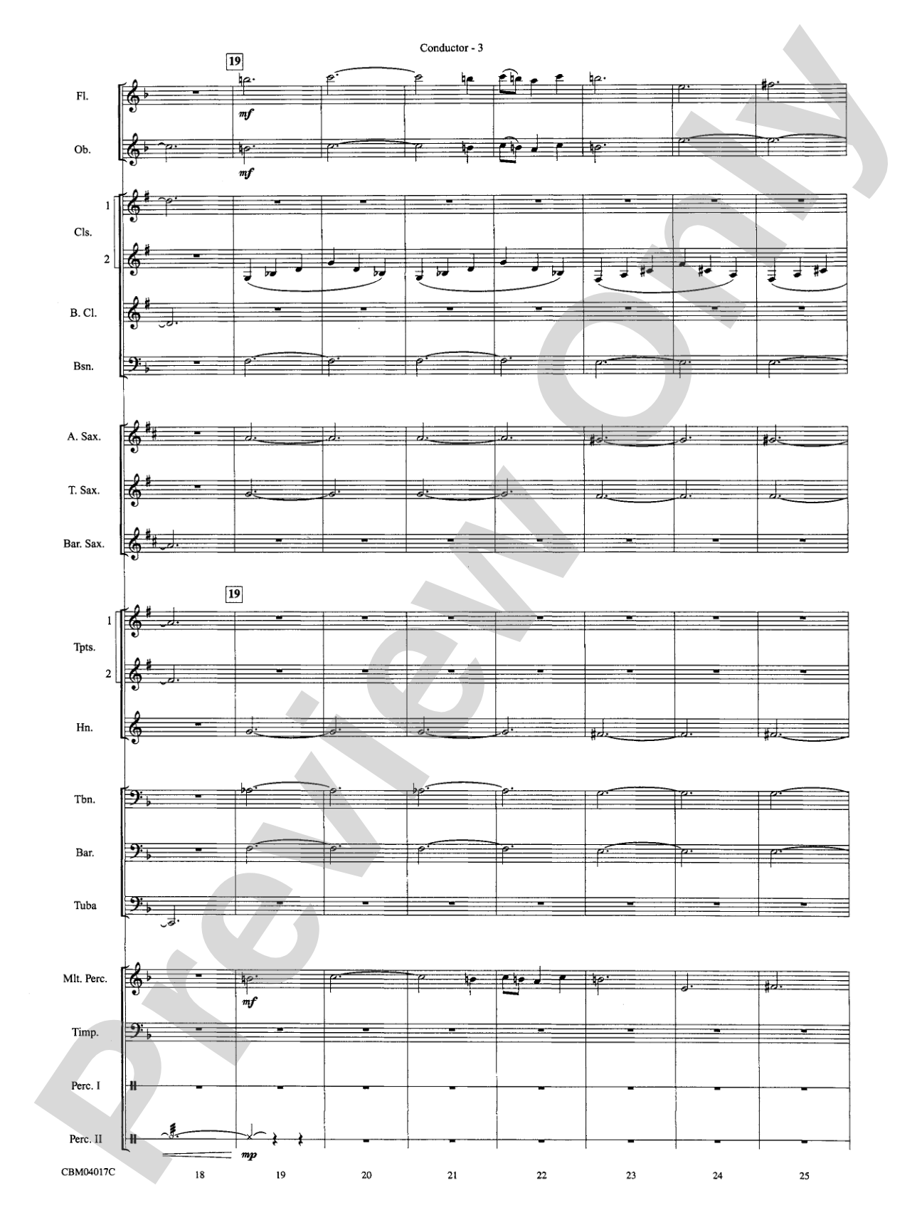The Lord of the Rings: The Return of the King, Selections from: Concert Band Conductor Score & Parts