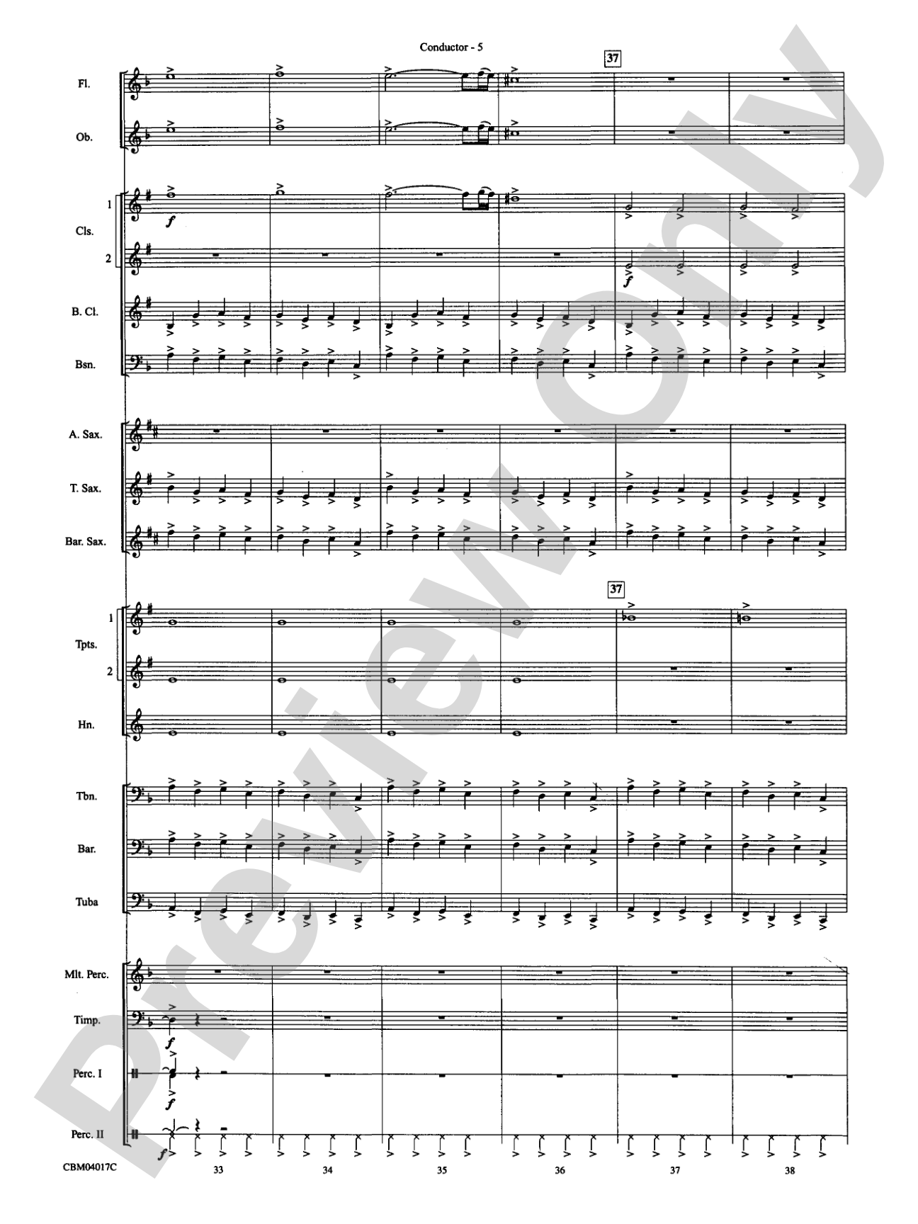 The Lord of the Rings: The Return of the King, Selections from: Concert Band Conductor Score & Parts
