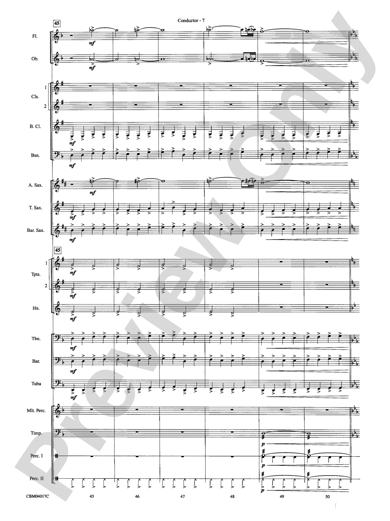 The Lord of the Rings: The Return of the King, Selections from: Concert Band Conductor Score & Parts