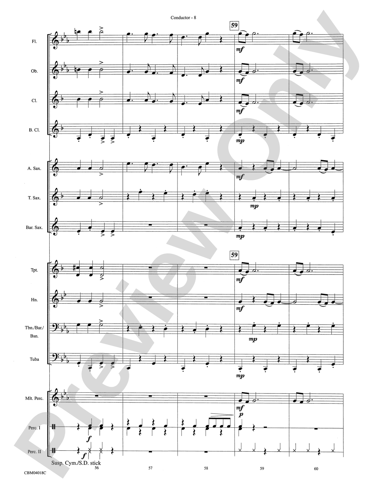 Harry Potter and the Prisoner of Azkaban, More Themes from: Concert Band Conductor Score & Parts