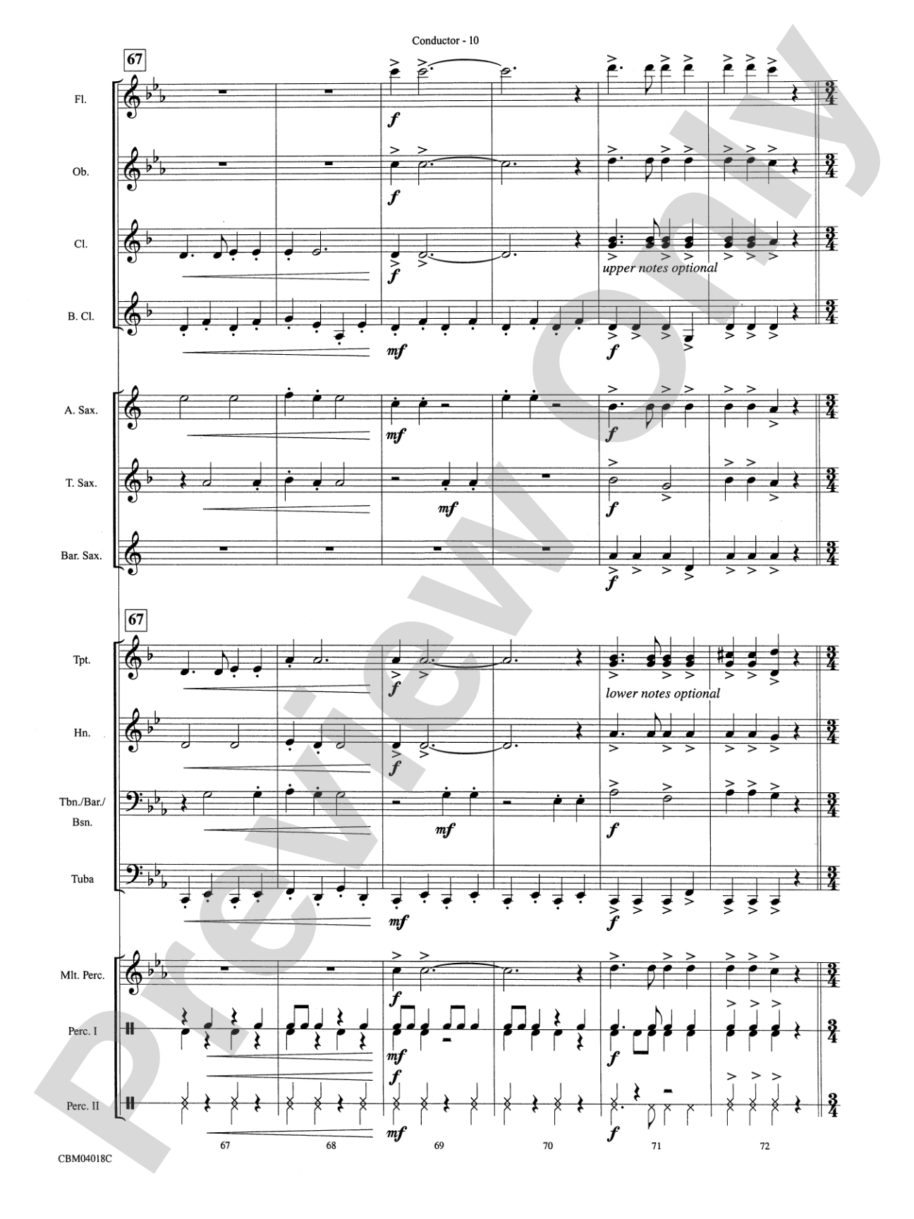 Harry Potter and the Prisoner of Azkaban, More Themes from: Concert Band Conductor Score & Parts