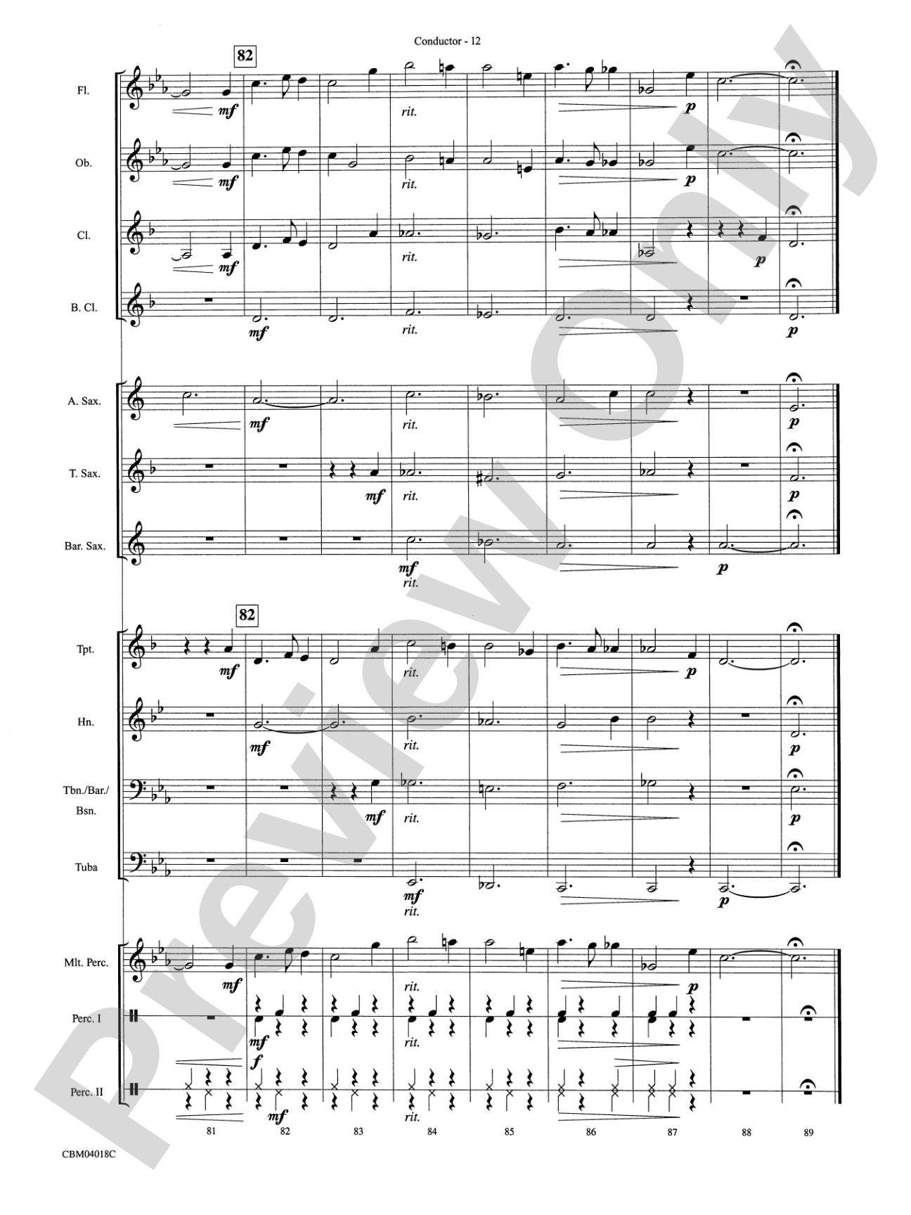Harry Potter and the Prisoner of Azkaban, More Themes from: Concert Band Conductor Score & Parts