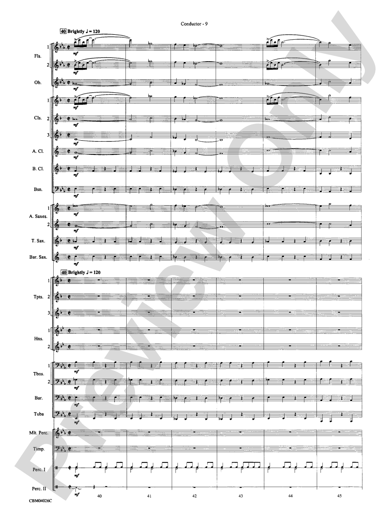 Go West!: Concert Band Conductor Score & Parts