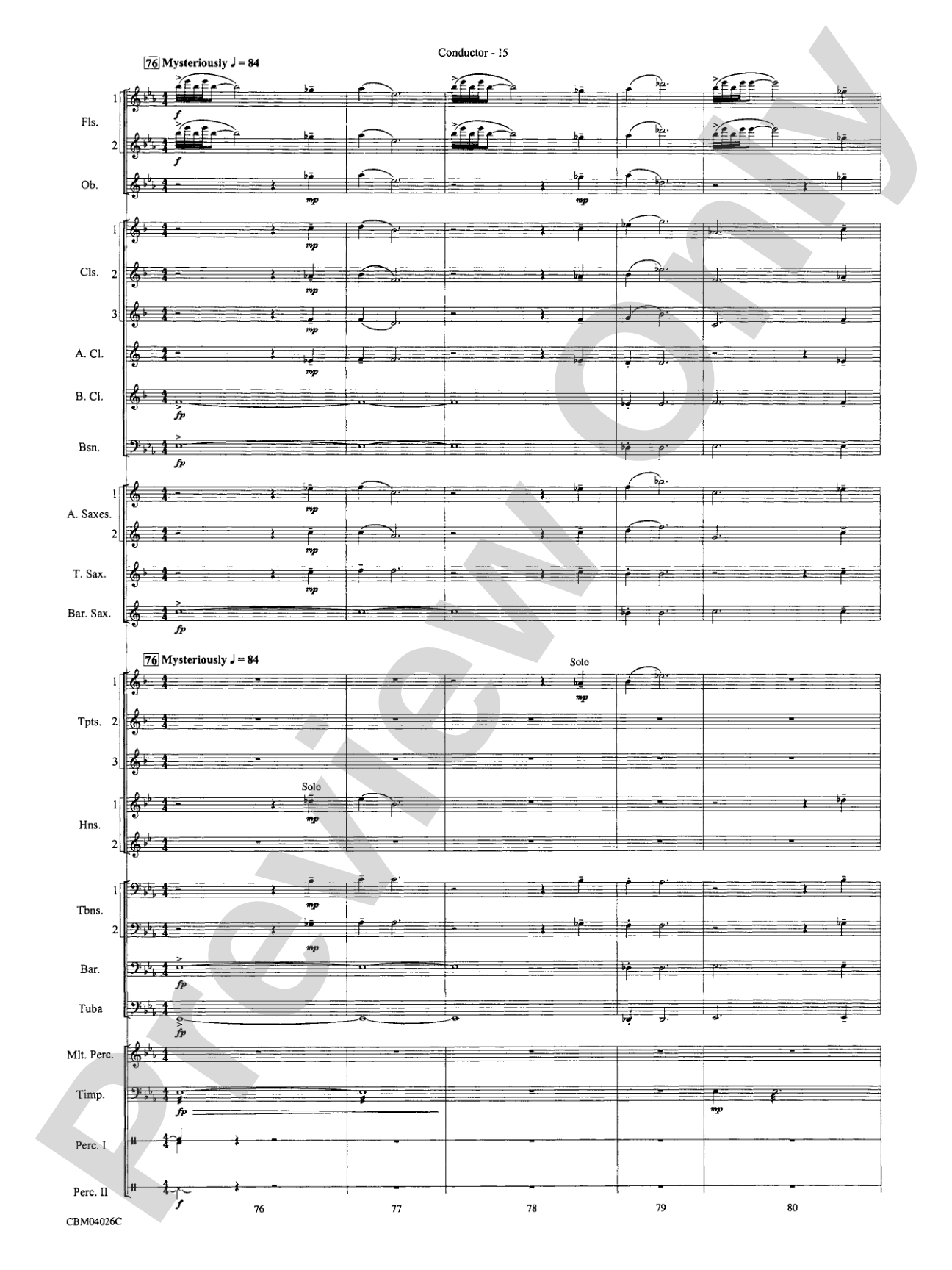 Go West!: Concert Band Conductor Score & Parts
