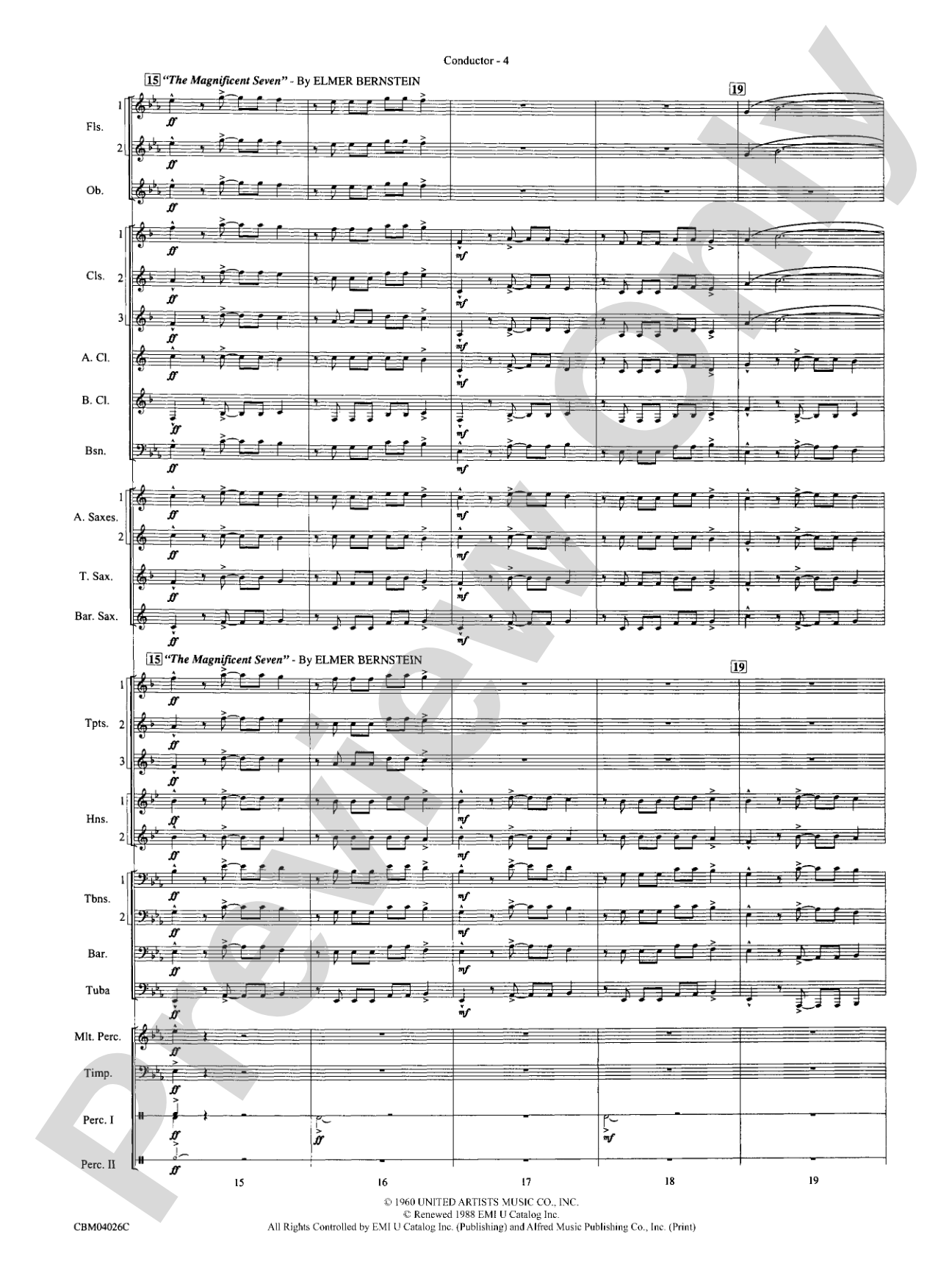 Go West!: Concert Band Conductor Score & Parts