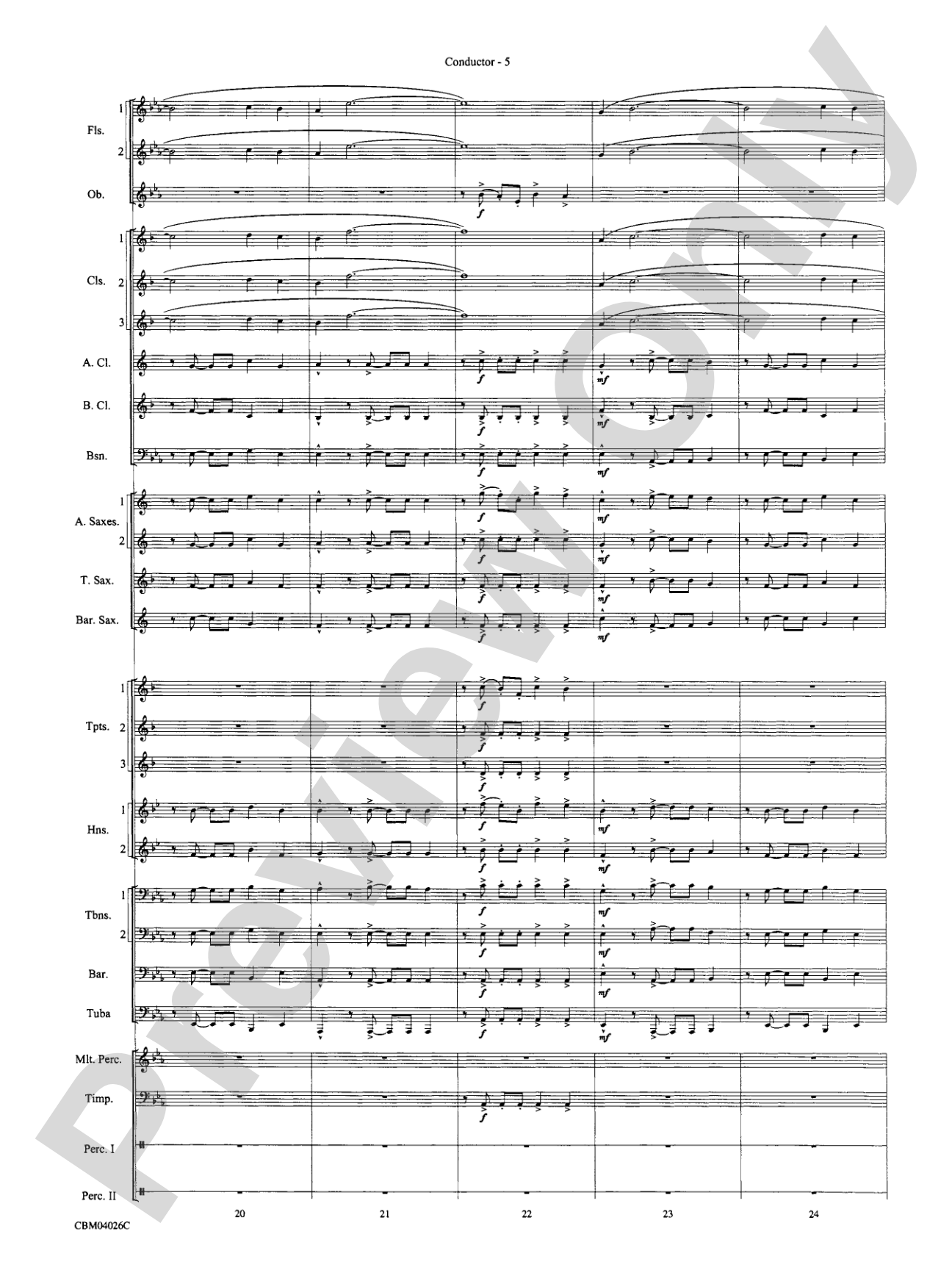 Go West!: Concert Band Conductor Score & Parts