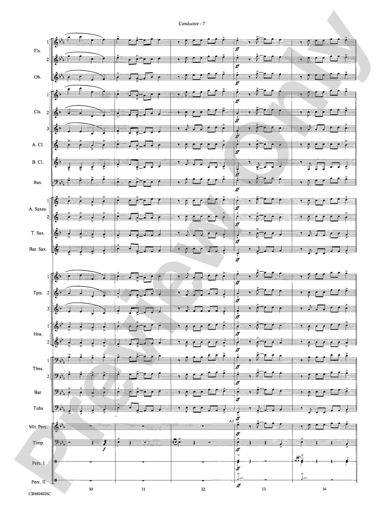 Go West!: Concert Band Conductor Score & Parts