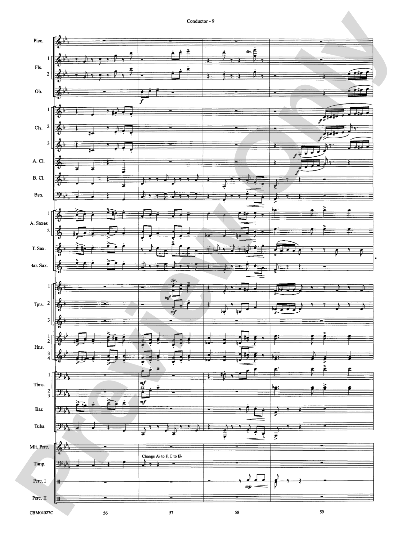 Harry Potter and the Prisoner of Azkaban, Symphonic Suite from: Concert Band Conductor Score & Parts