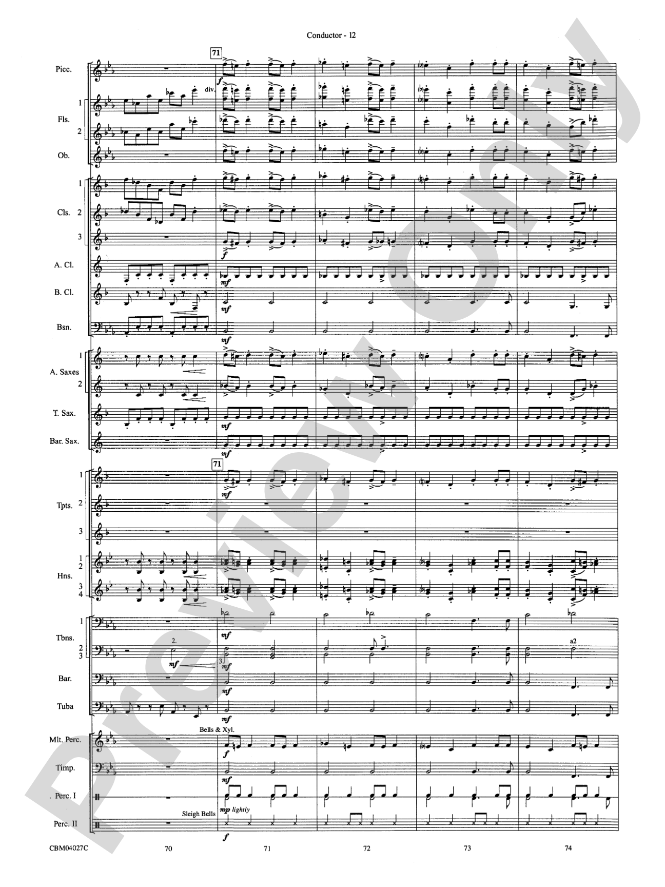 Harry Potter and the Prisoner of Azkaban, Symphonic Suite from: Concert Band Conductor Score & Parts