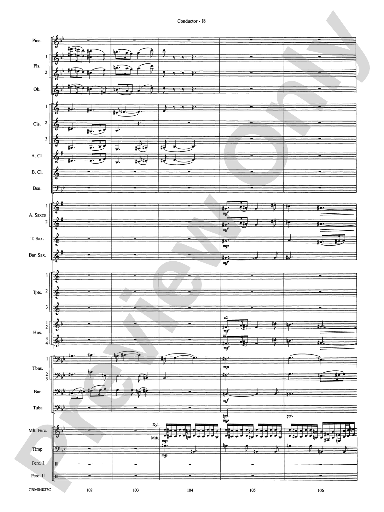 Harry Potter and the Prisoner of Azkaban, Symphonic Suite from: Concert Band Conductor Score & Parts