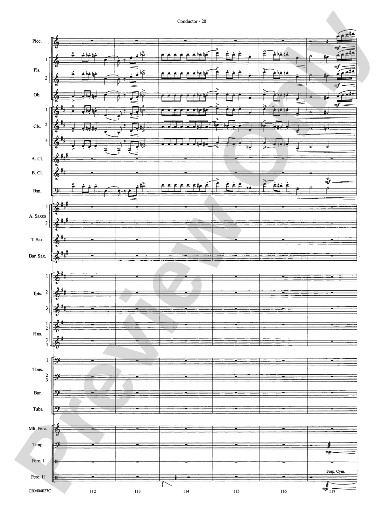 Harry Potter and the Prisoner of Azkaban, Symphonic Suite from: Concert Band Conductor Score & Parts