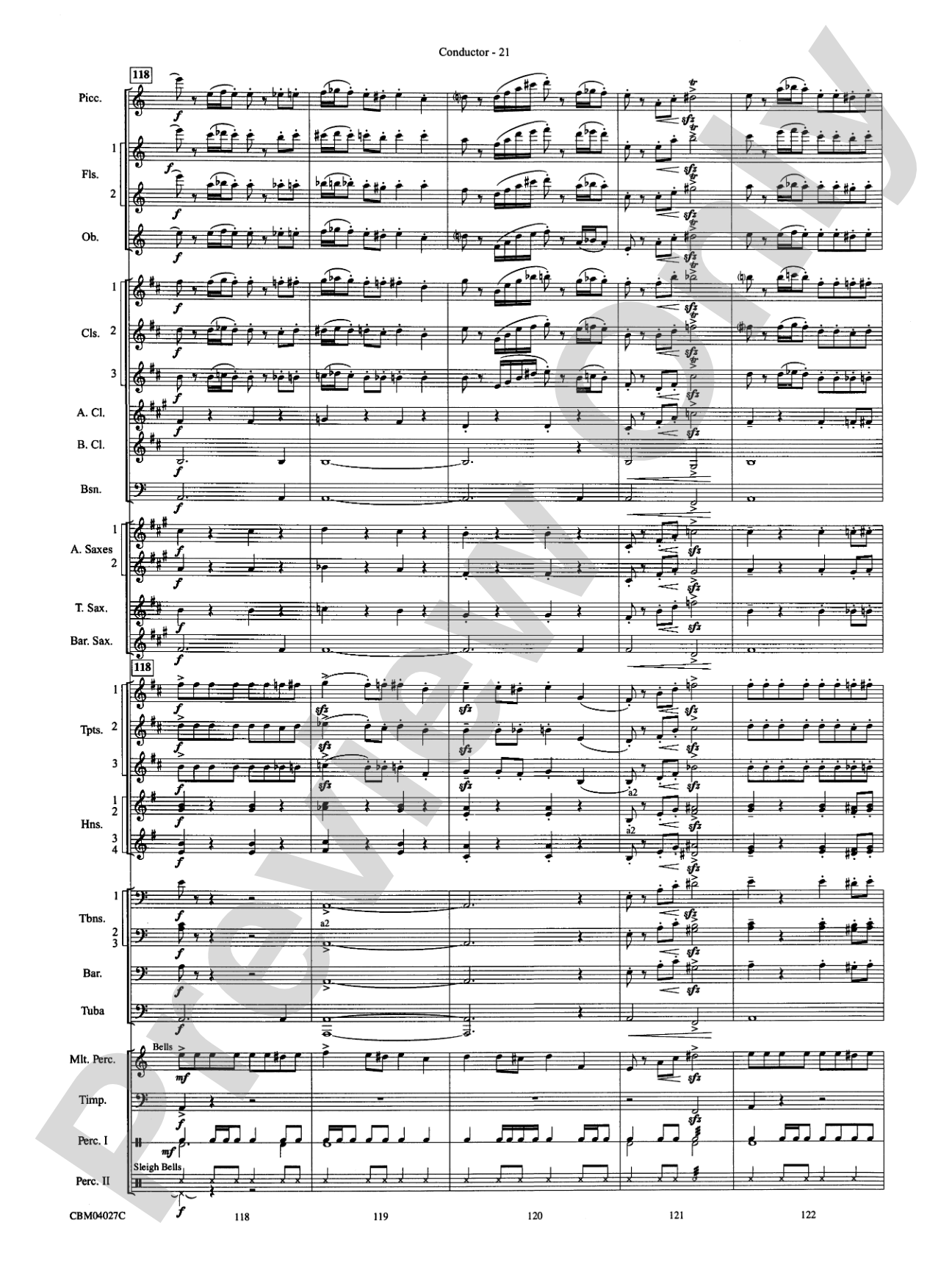 Harry Potter and the Prisoner of Azkaban, Symphonic Suite from: Concert Band Conductor Score & Parts