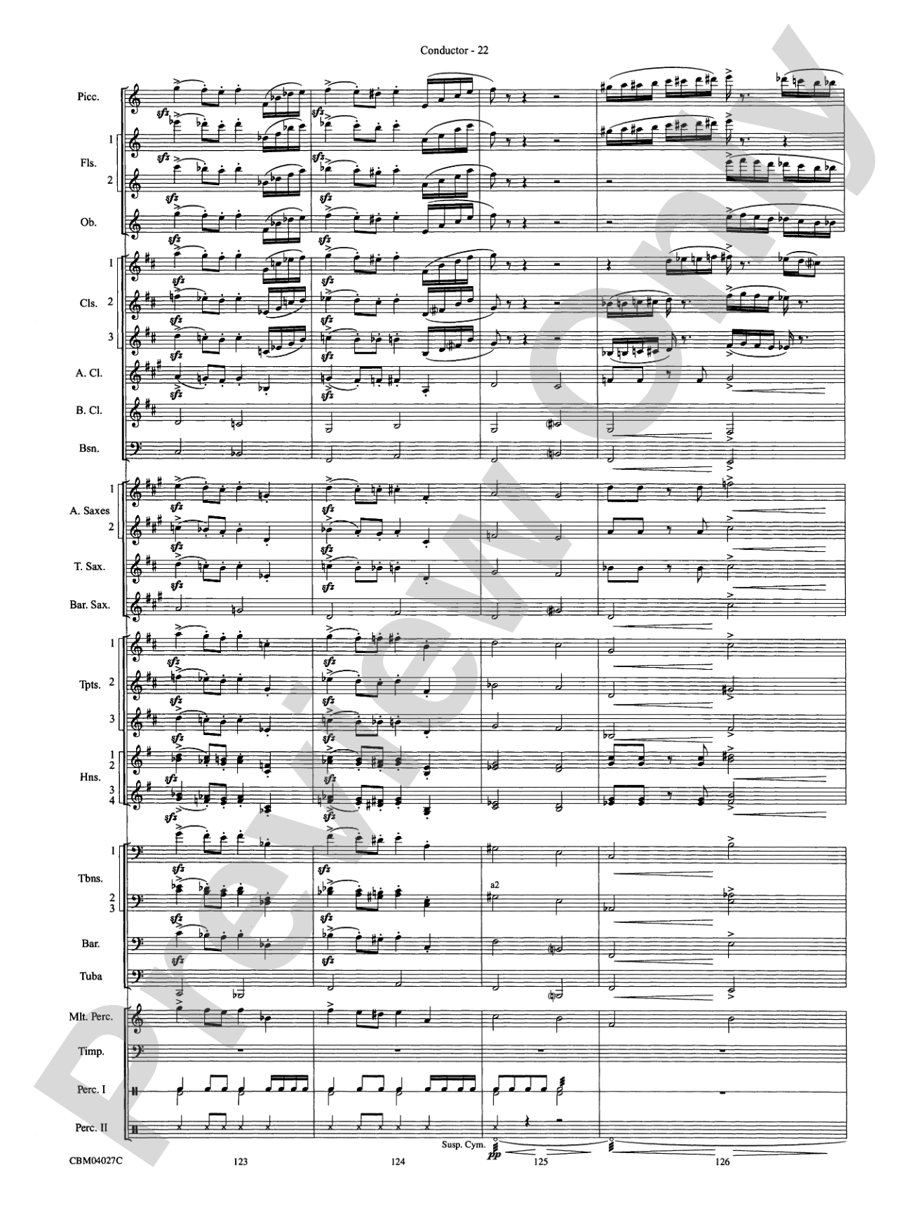 Harry Potter and the Prisoner of Azkaban, Symphonic Suite from: Concert Band Conductor Score & Parts