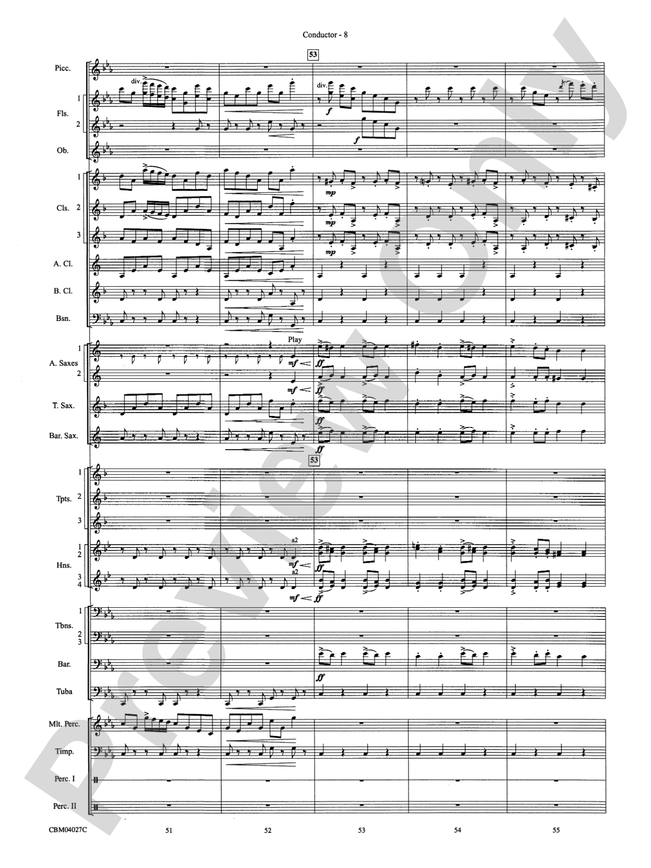 Harry Potter and the Prisoner of Azkaban, Symphonic Suite from: Concert Band Conductor Score & Parts