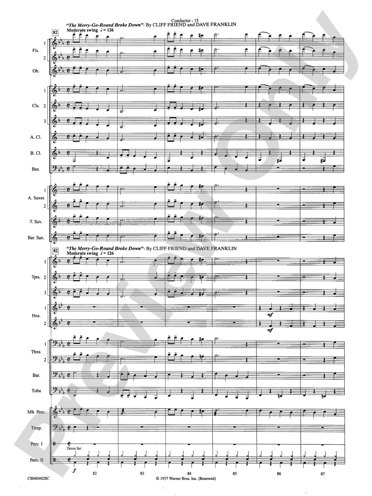 What's Up at the Symphony? Bugs Bunny's Greatest Hits (Medley): Concert Band Conductor Score & Parts
