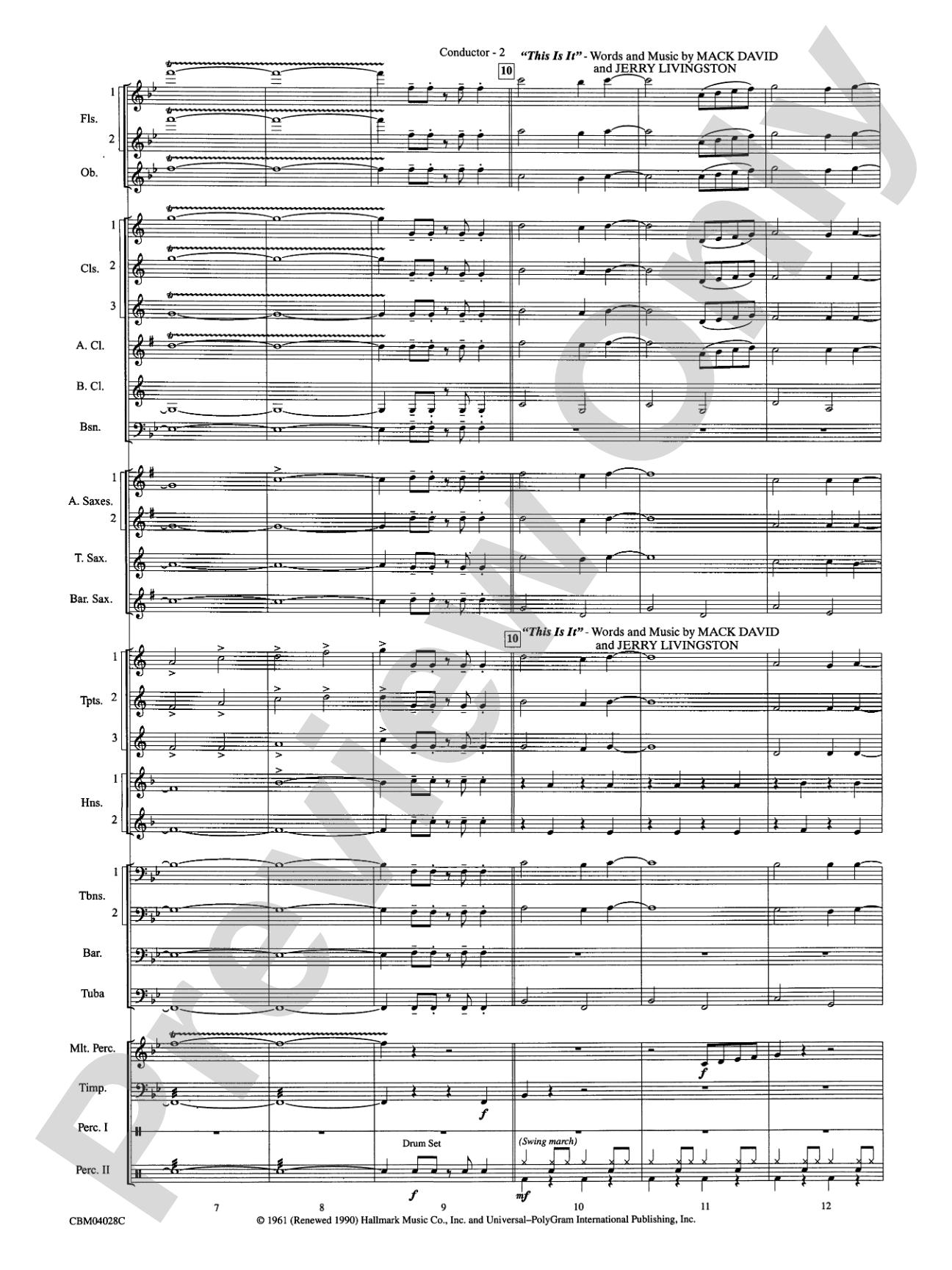 What's Up at the Symphony? Bugs Bunny's Greatest Hits (Medley): Concert Band Conductor Score & Parts