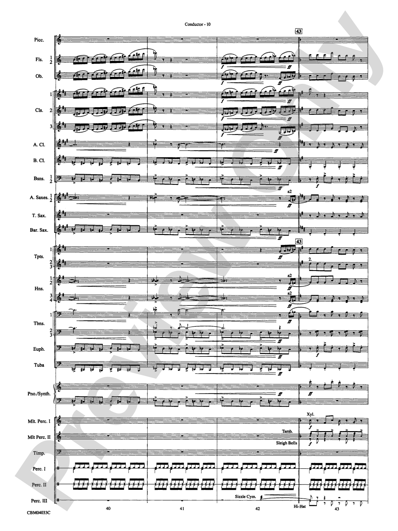The Polar Express, Concert Suite from: Concert Band Conductor Score & Parts