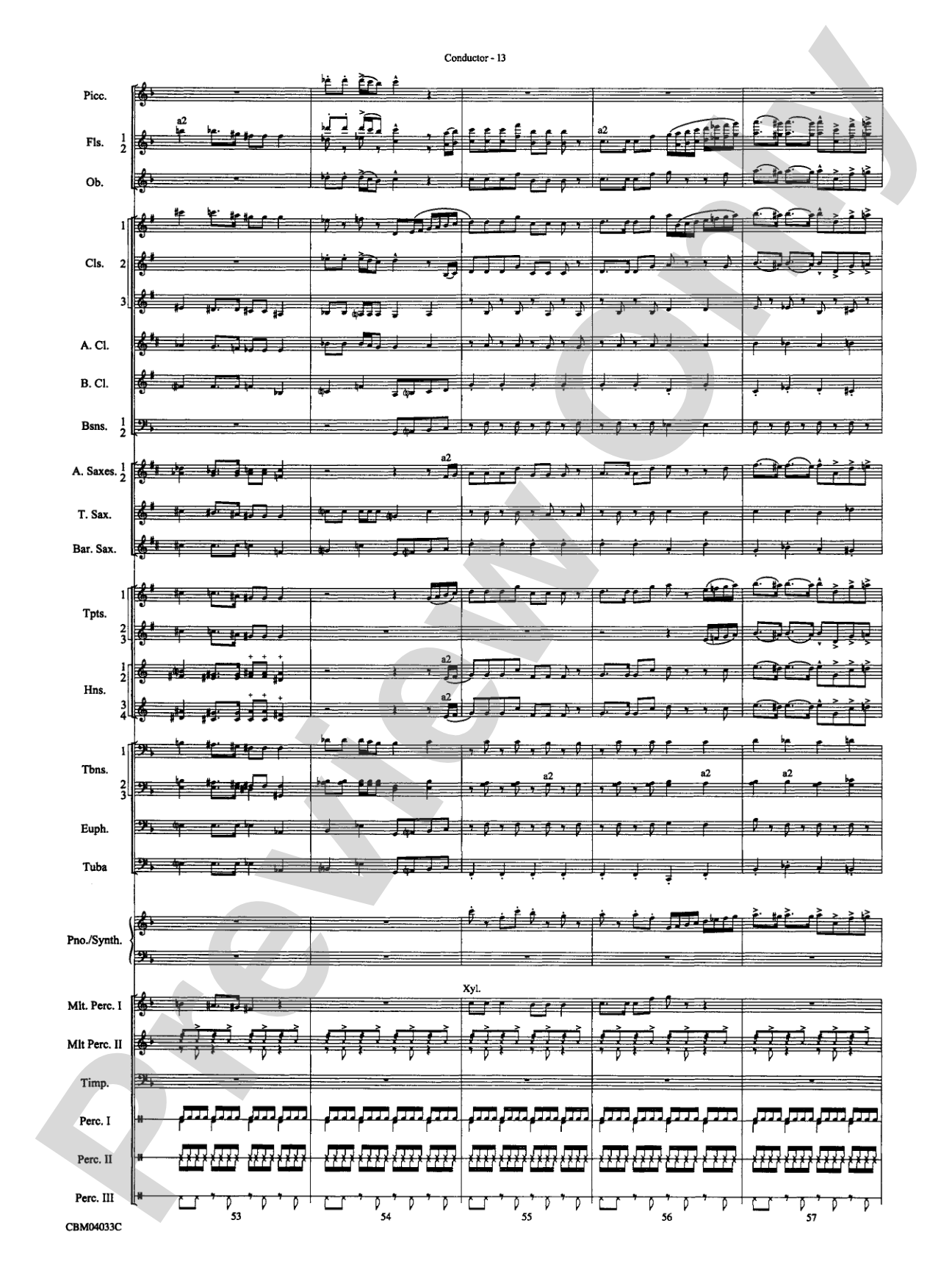 The Polar Express, Concert Suite from: Concert Band Conductor Score & Parts