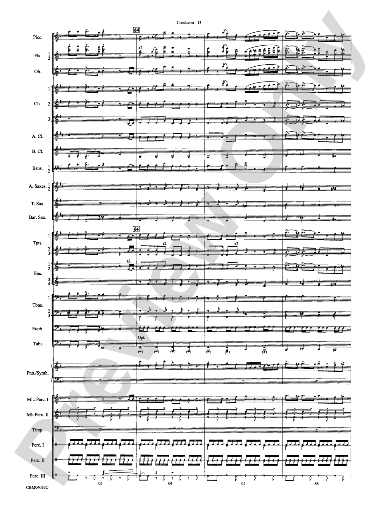 The Polar Express, Concert Suite from: Concert Band Conductor Score & Parts