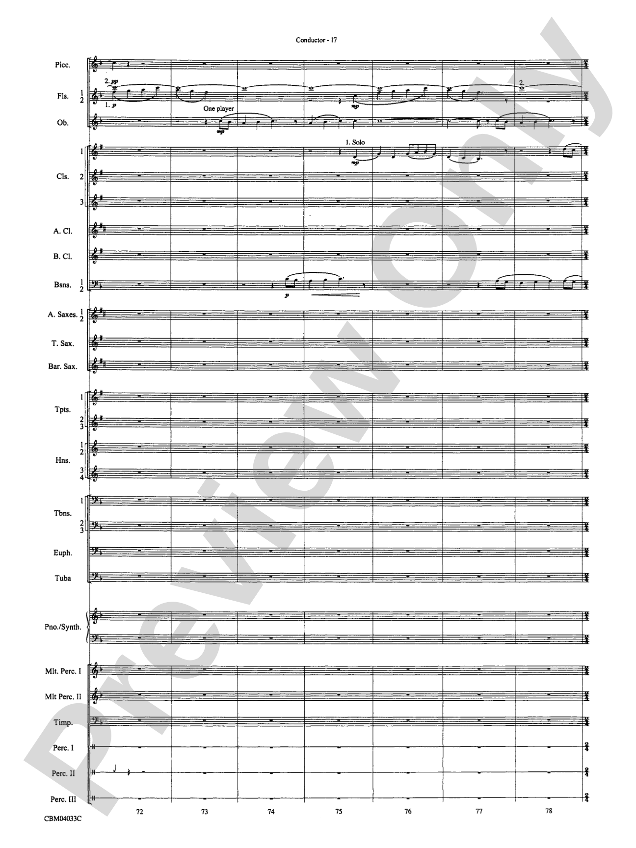 The Polar Express, Concert Suite from: Concert Band Conductor Score & Parts