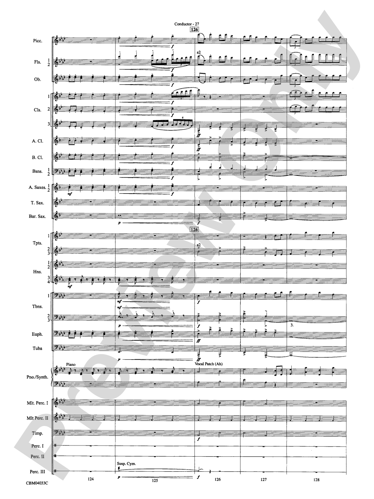 The Polar Express, Concert Suite from: Concert Band Conductor Score & Parts
