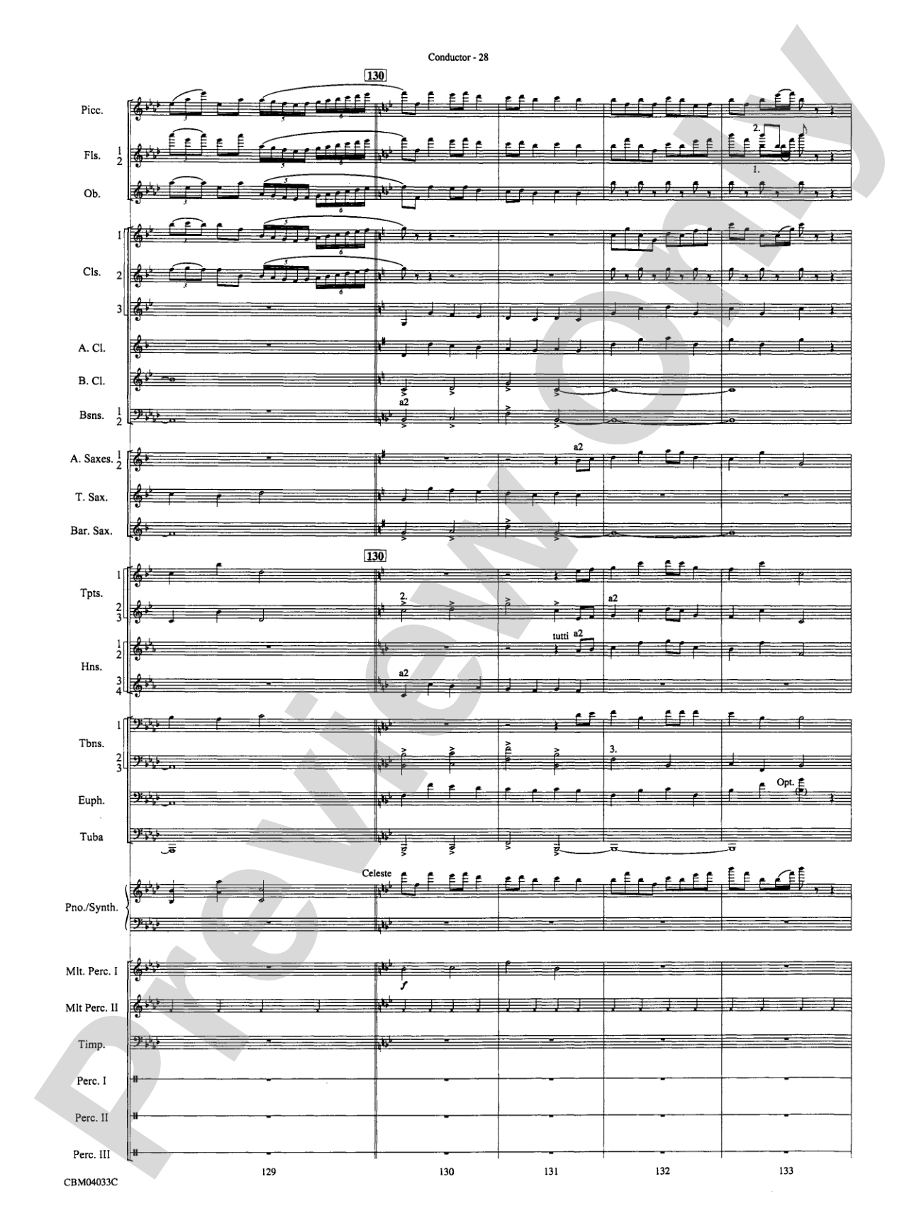 The Polar Express, Concert Suite from: Concert Band Conductor Score & Parts