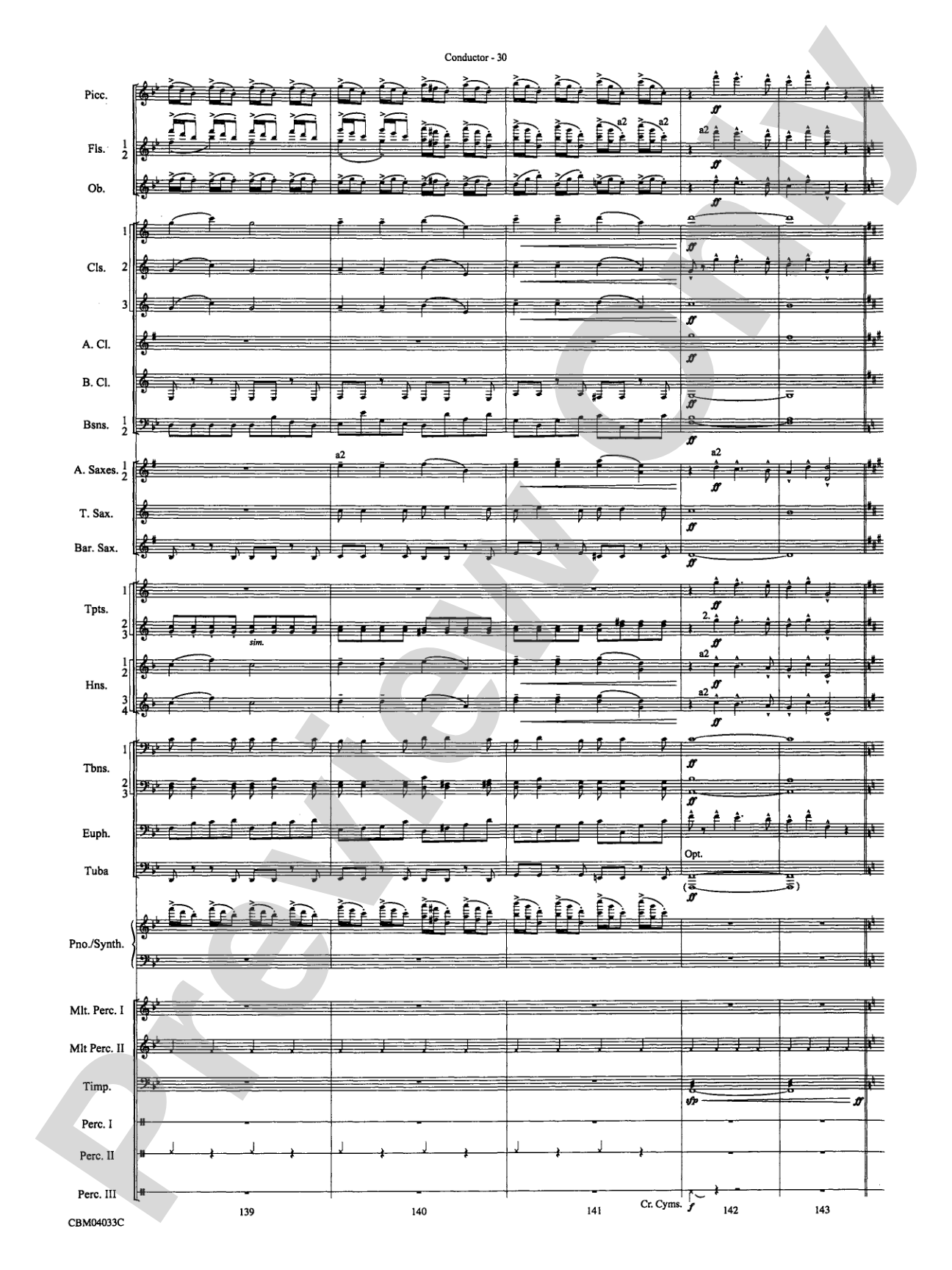 The Polar Express, Concert Suite from: Concert Band Conductor Score & Parts