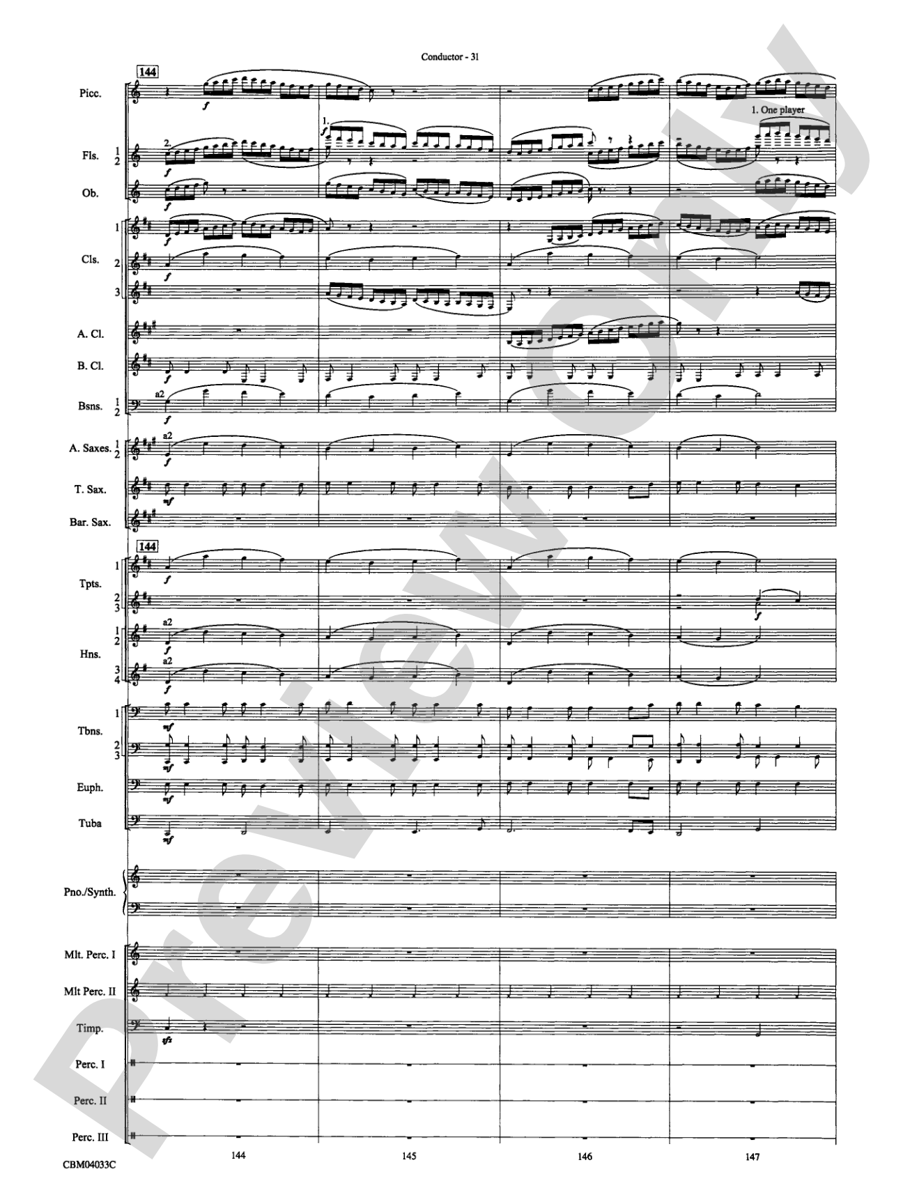 The Polar Express, Concert Suite from: Concert Band Conductor Score & Parts