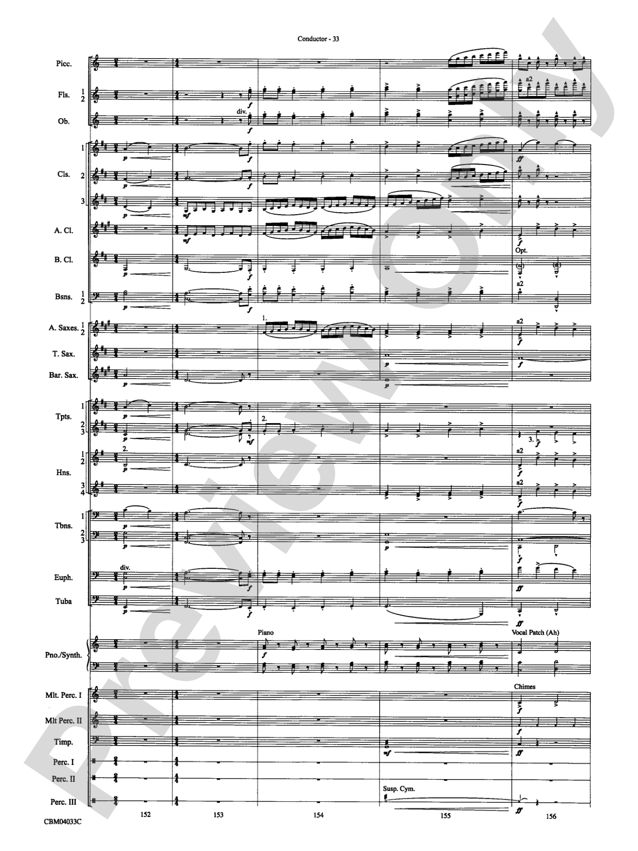 The Polar Express, Concert Suite from: Concert Band Conductor Score & Parts