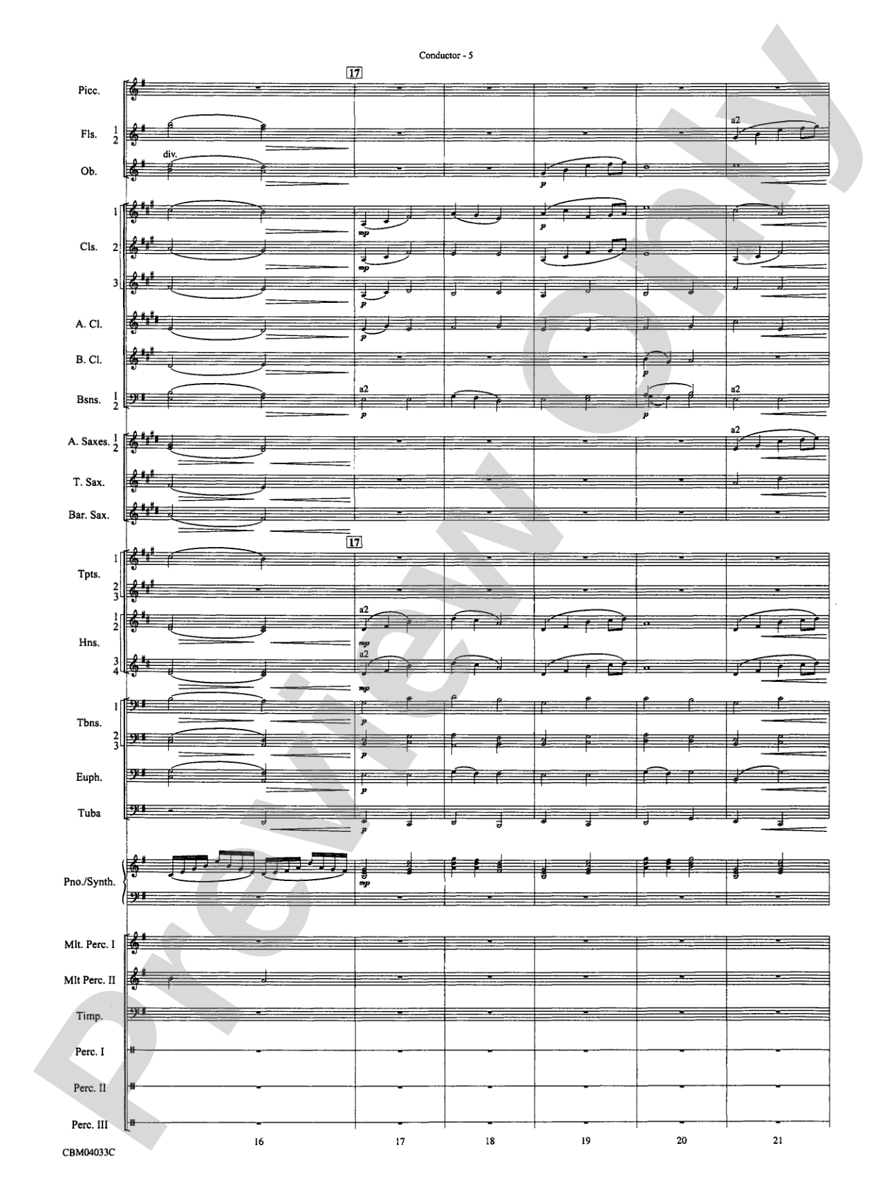 The Polar Express, Concert Suite from: Concert Band Conductor Score & Parts