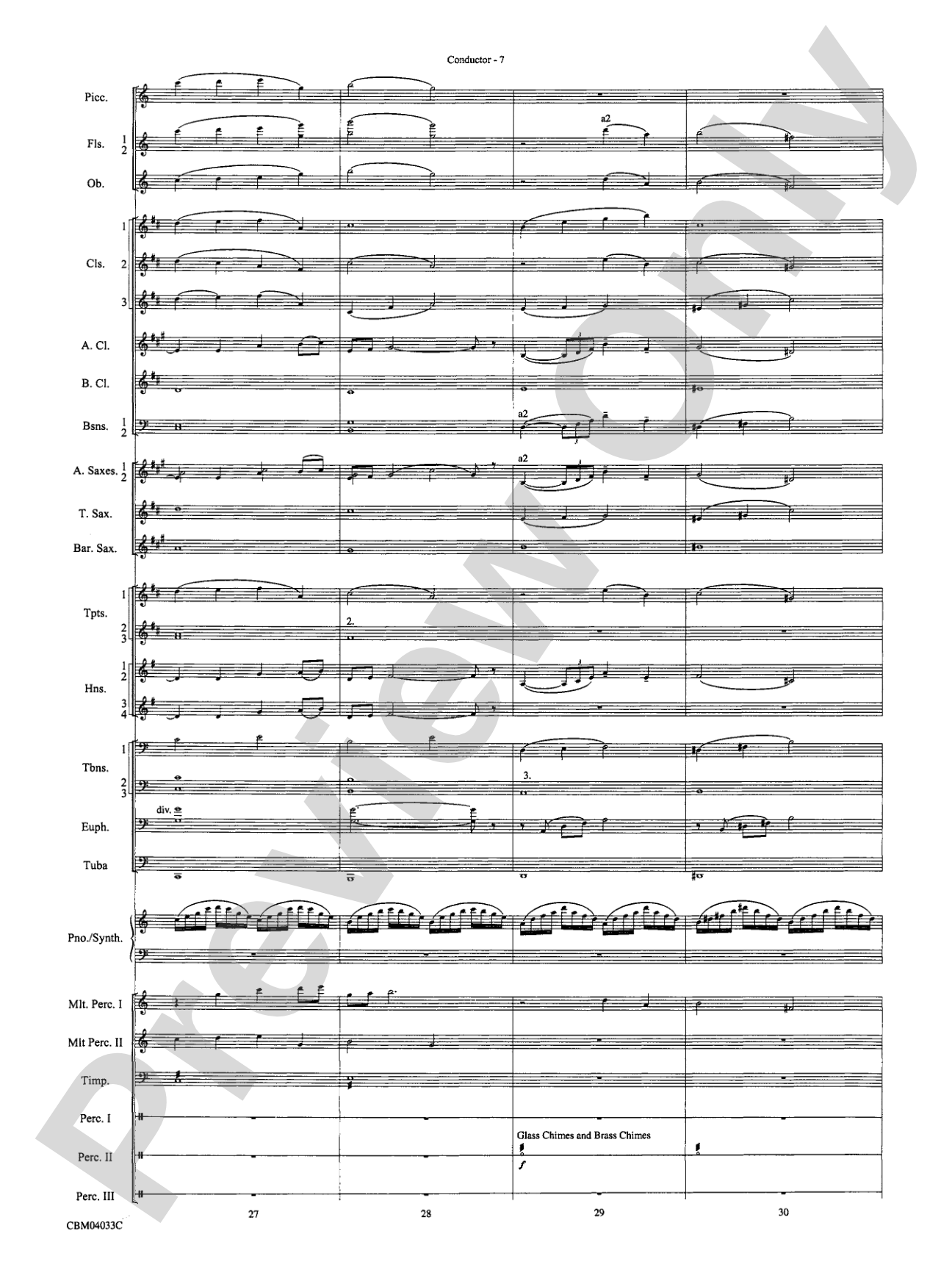 The Polar Express, Concert Suite from: Concert Band Conductor Score & Parts