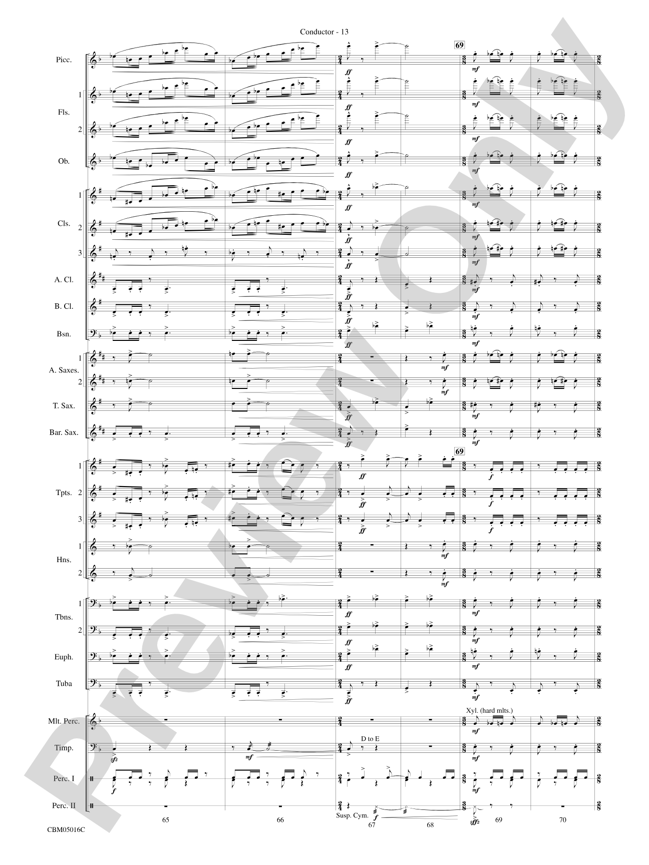 The Battle of the Heroes (from Star Wars®: Episode III Revenge of the Sith): Concert Band Conductor Score & Parts