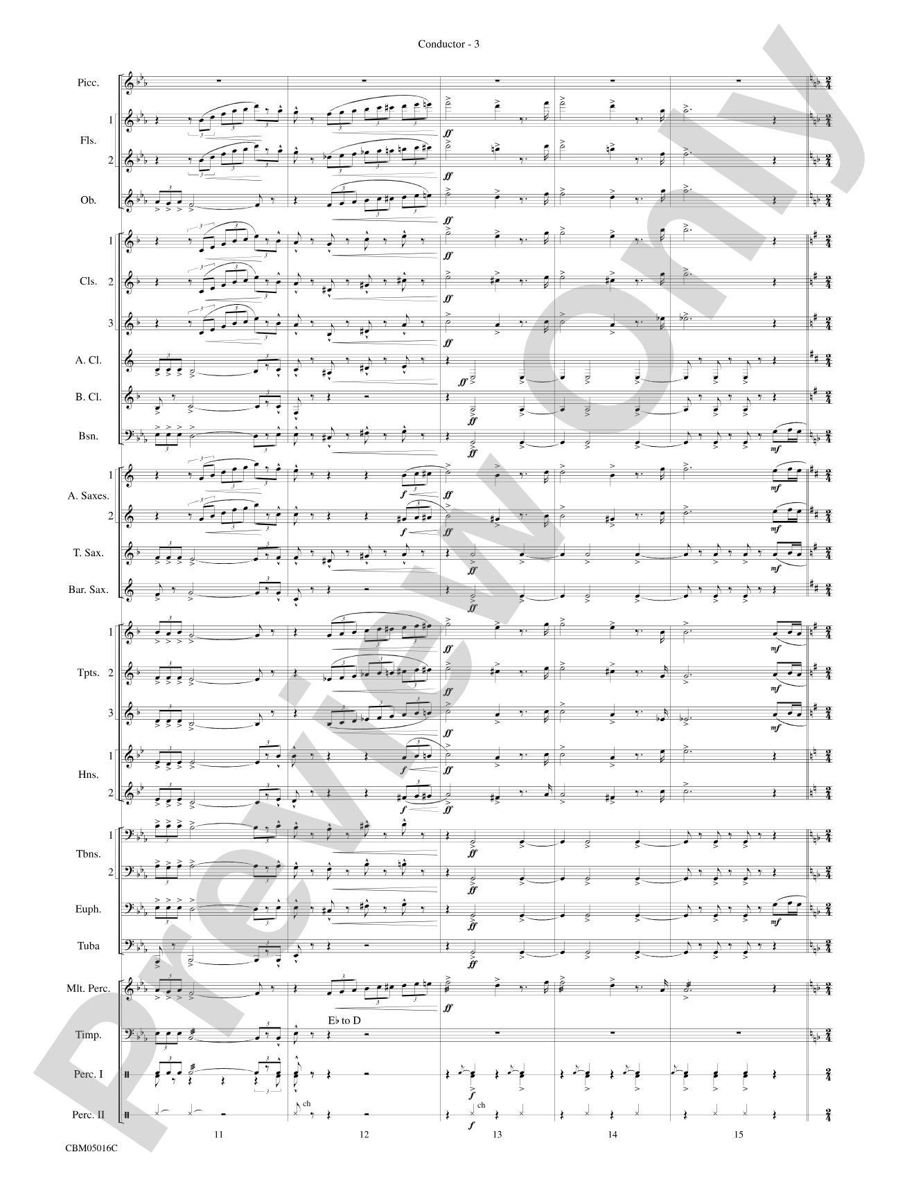The Battle of the Heroes (from Star Wars®: Episode III Revenge of the Sith): Concert Band Conductor Score & Parts