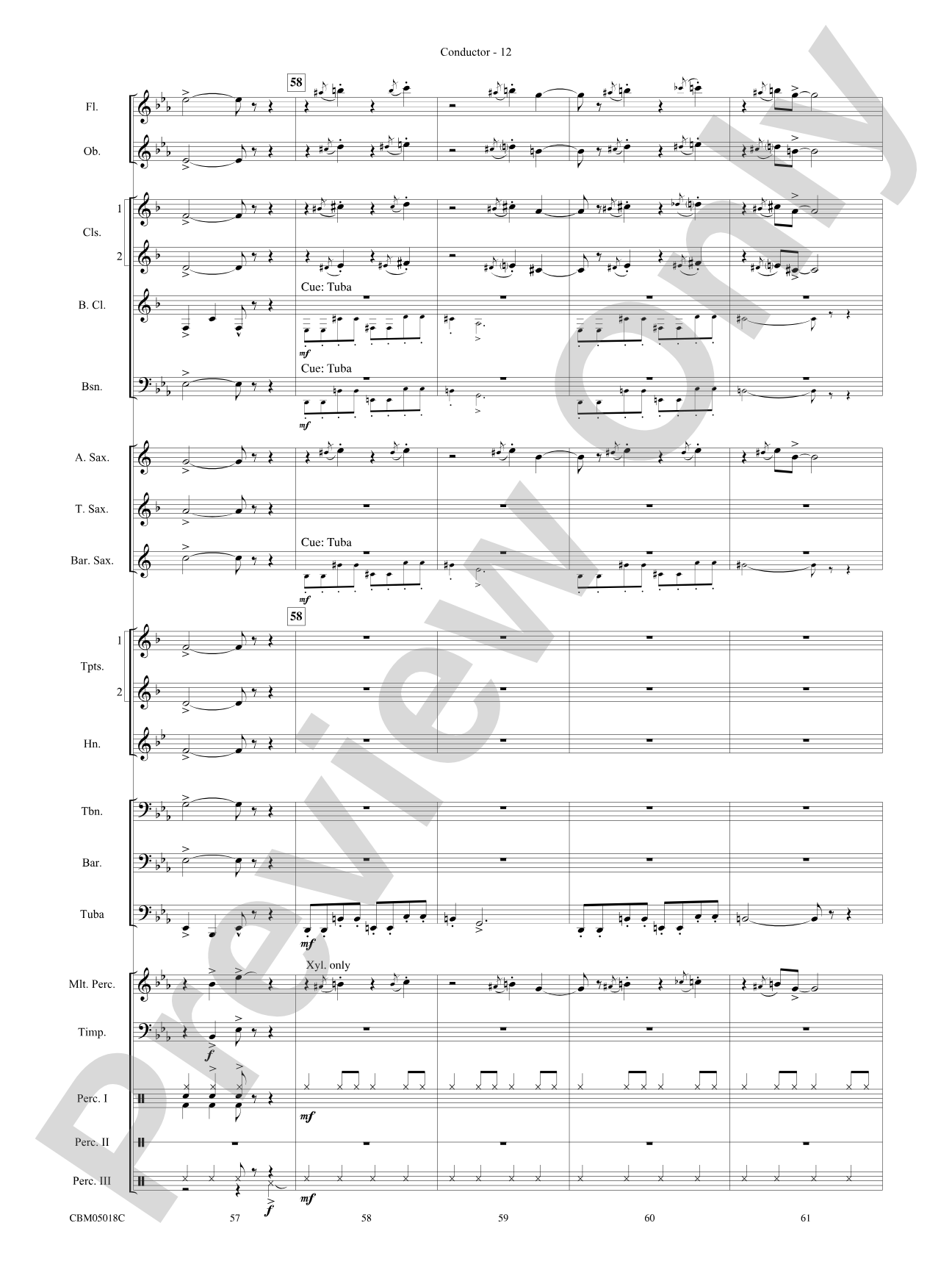 Let It Snow! / Winter Wonderland: Concert Band Conductor Score & Parts