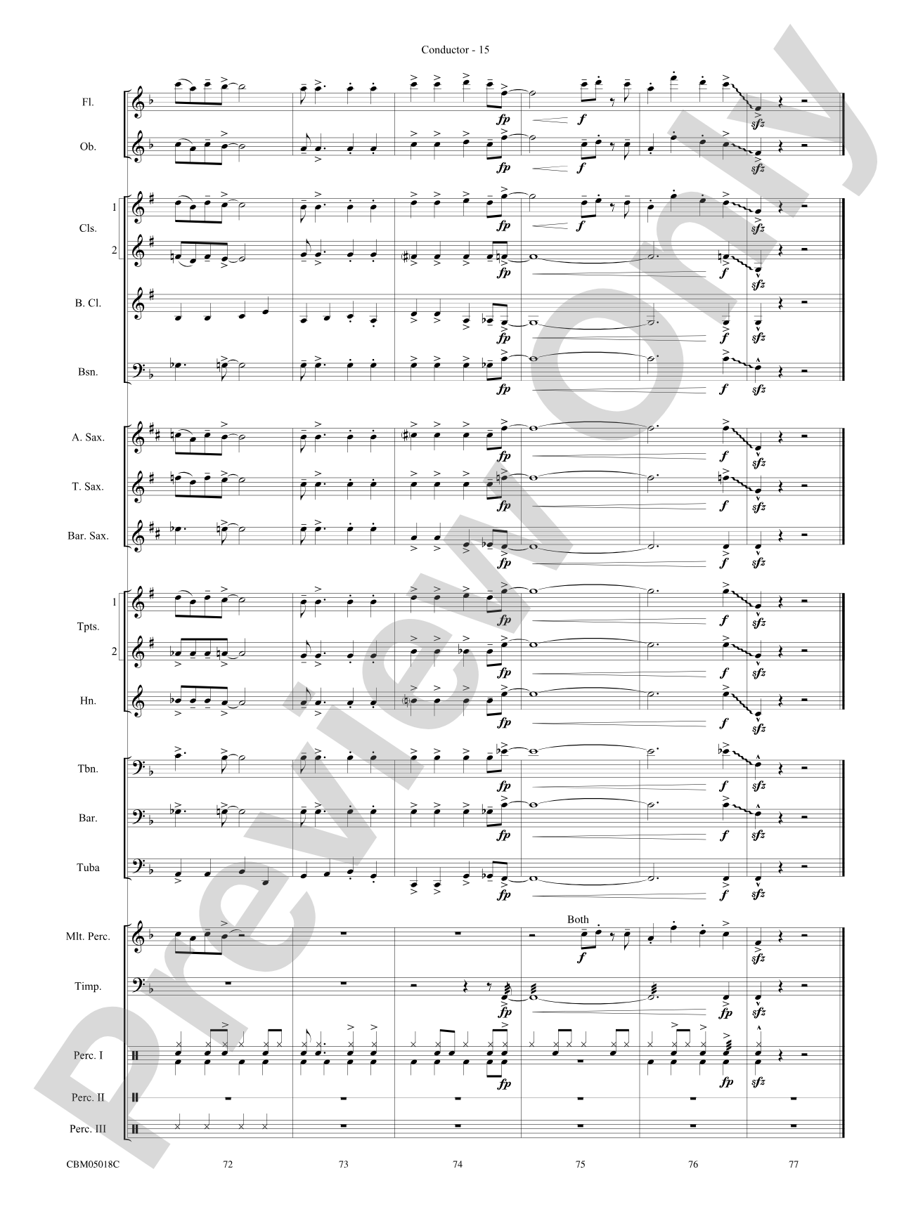 Let It Snow! / Winter Wonderland: Concert Band Conductor Score & Parts