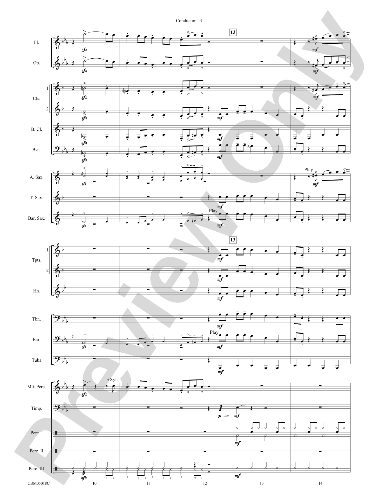 Let It Snow! / Winter Wonderland: Concert Band Conductor Score & Parts