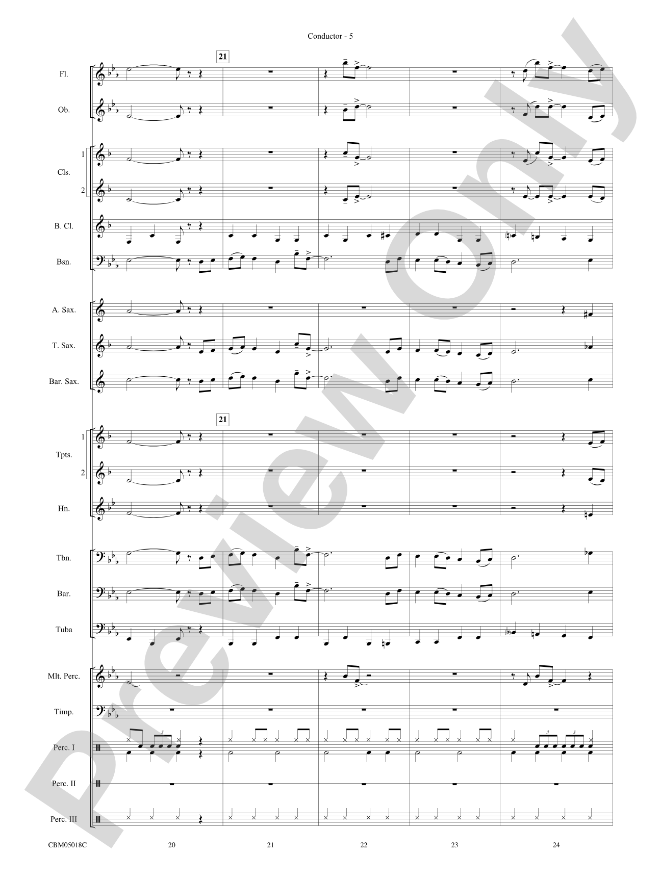 Let It Snow! / Winter Wonderland: Concert Band Conductor Score & Parts
