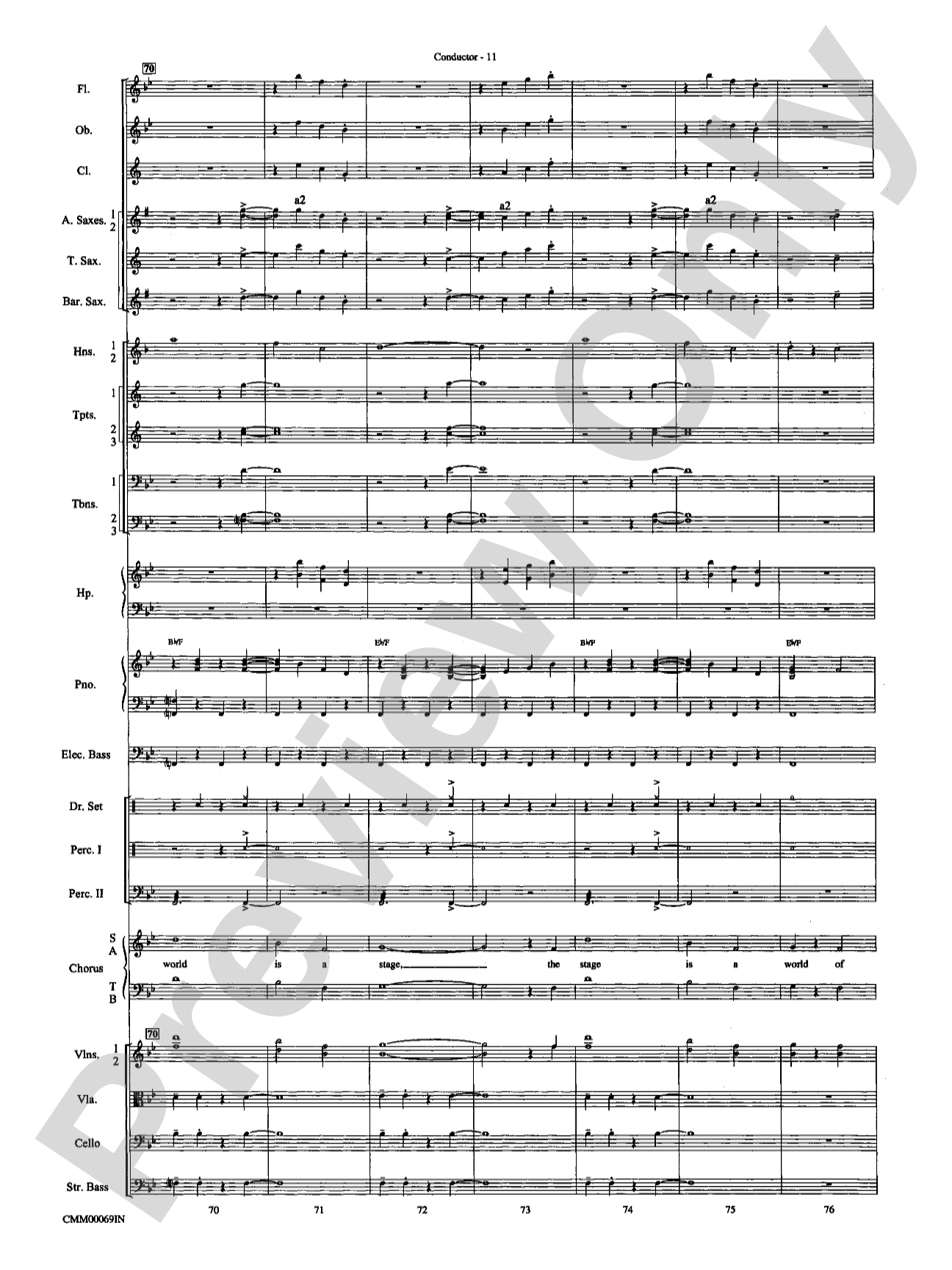 The Music of M-G-M (A Choral Medley): Score