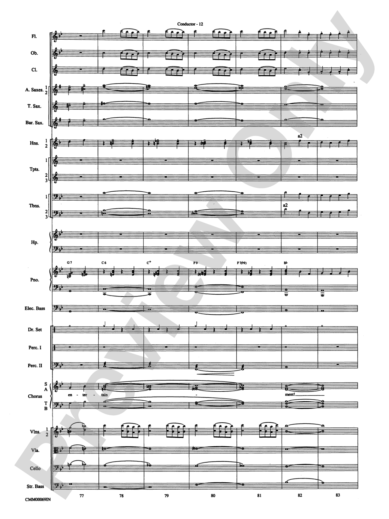 The Music of M-G-M (A Choral Medley): Score
