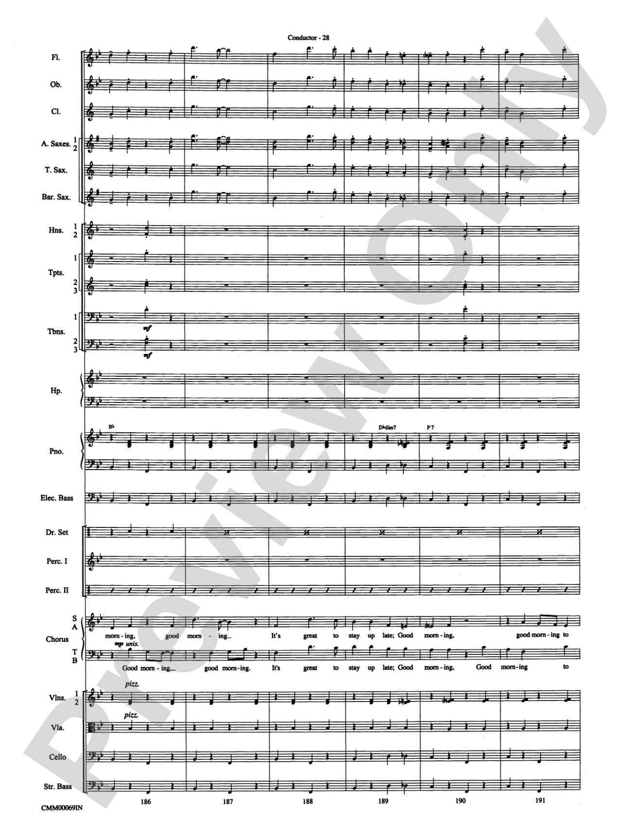 The Music of M-G-M (A Choral Medley): Score