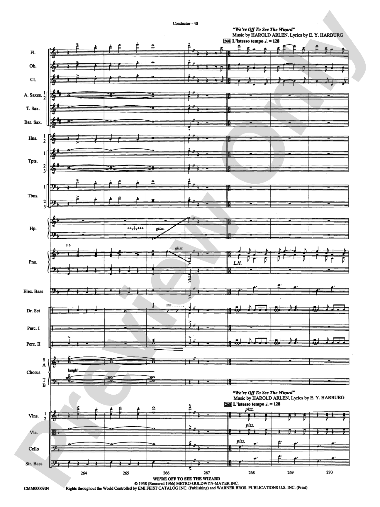 The Music of M-G-M (A Choral Medley): Score