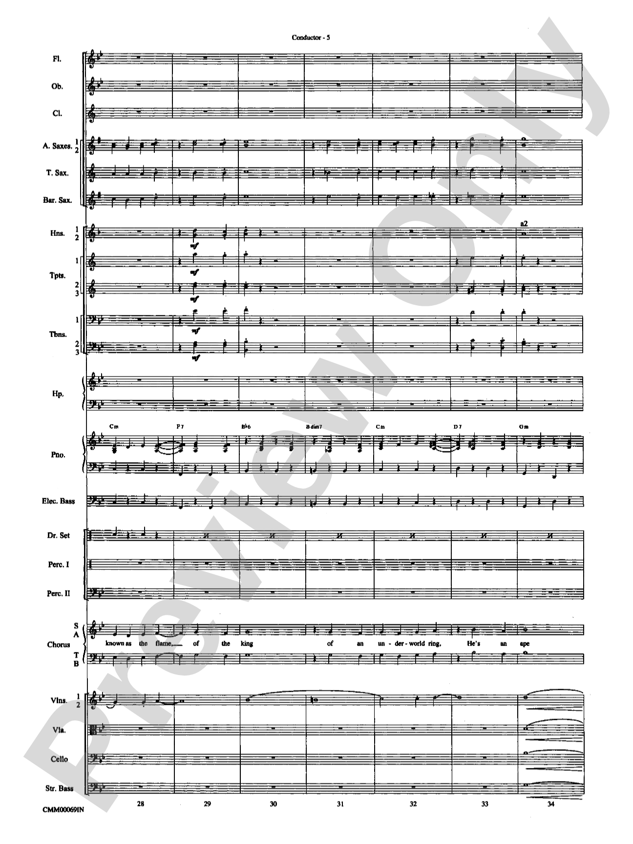 The Music of M-G-M (A Choral Medley): Score