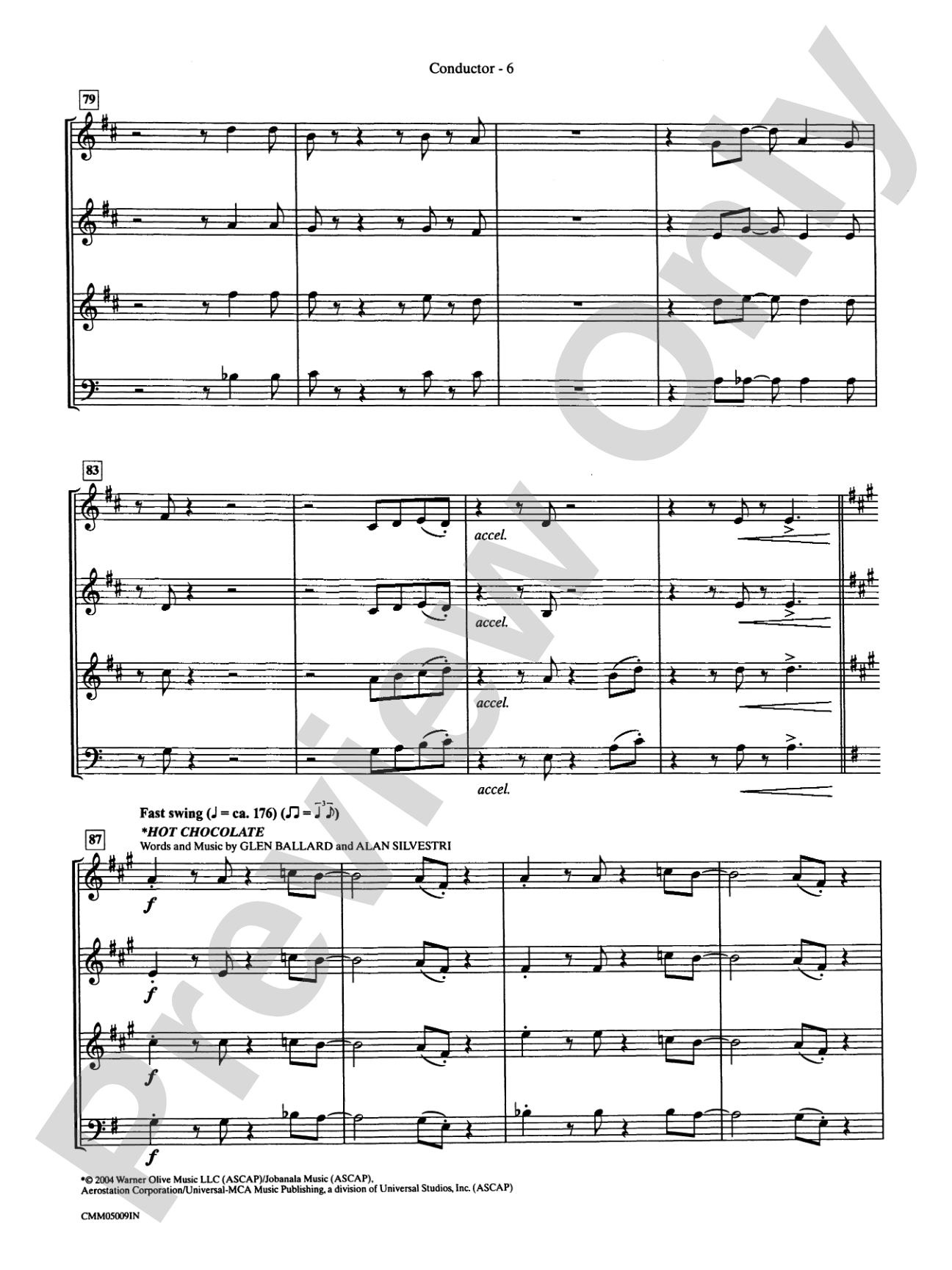 The Polar Express: A Choral Medley: Choral Instrumental Parts