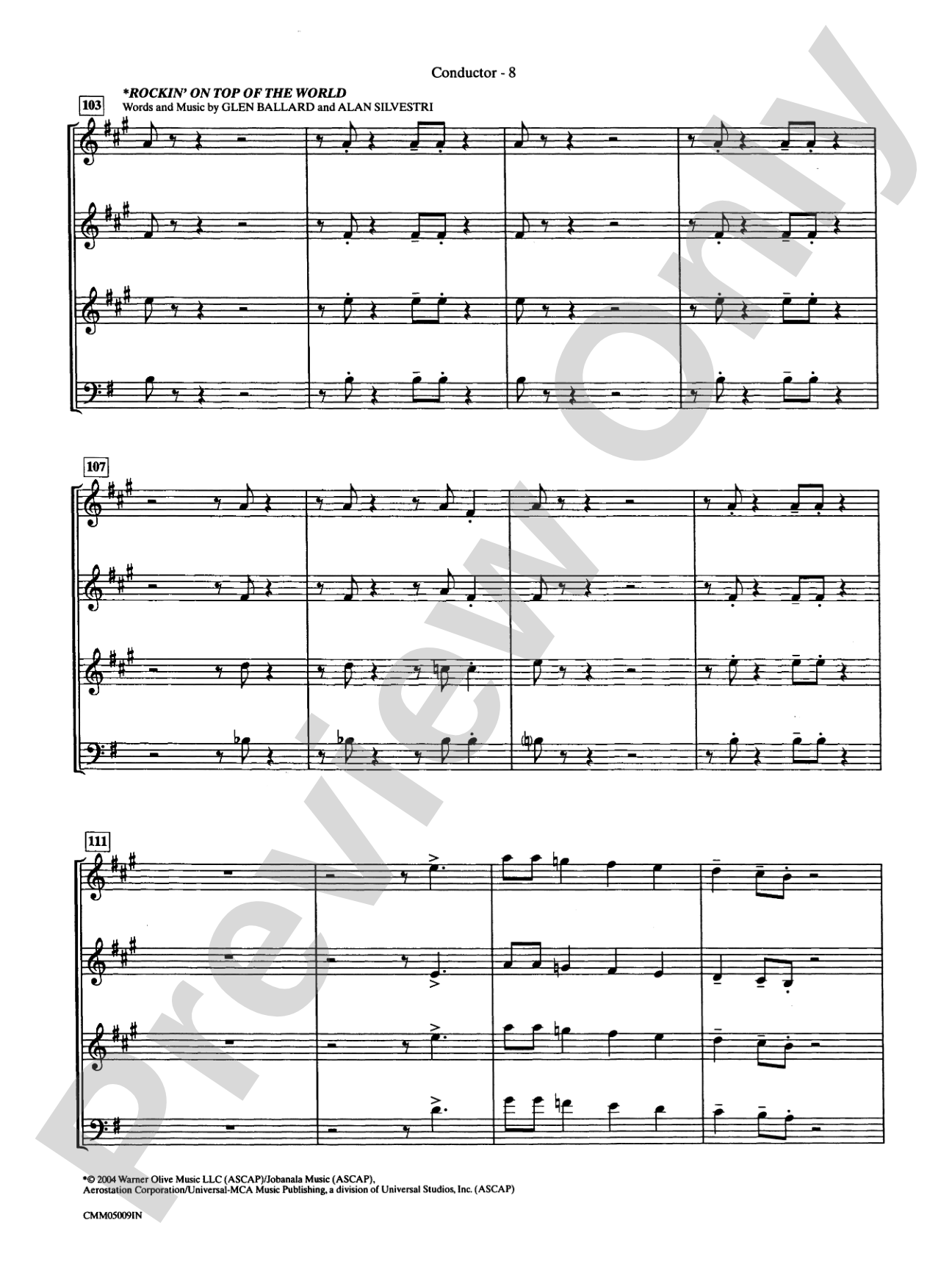 The Polar Express: A Choral Medley: Choral Instrumental Parts