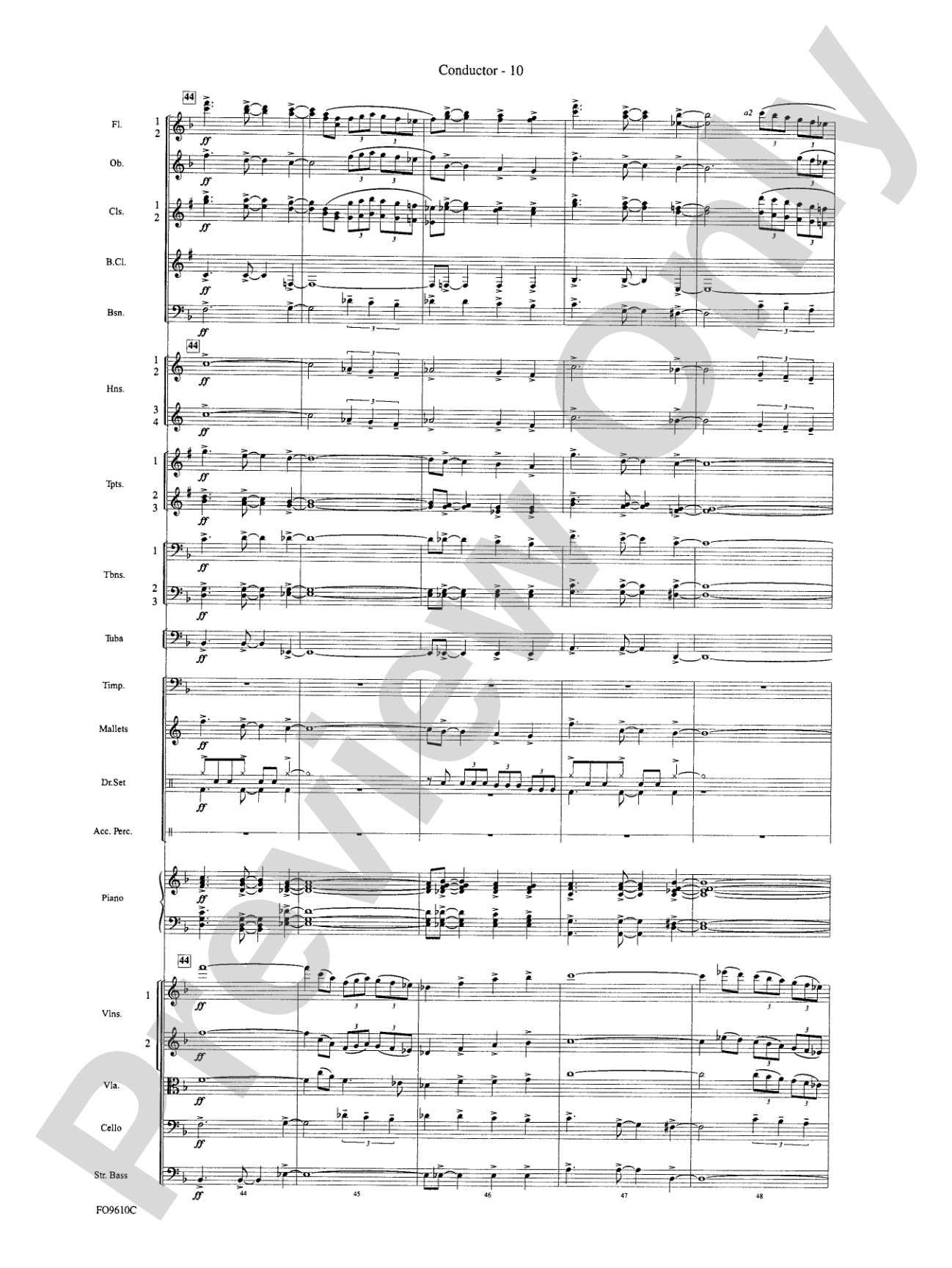 A Salute to the Big Apple: Full Orchestra Conductor Score & Parts