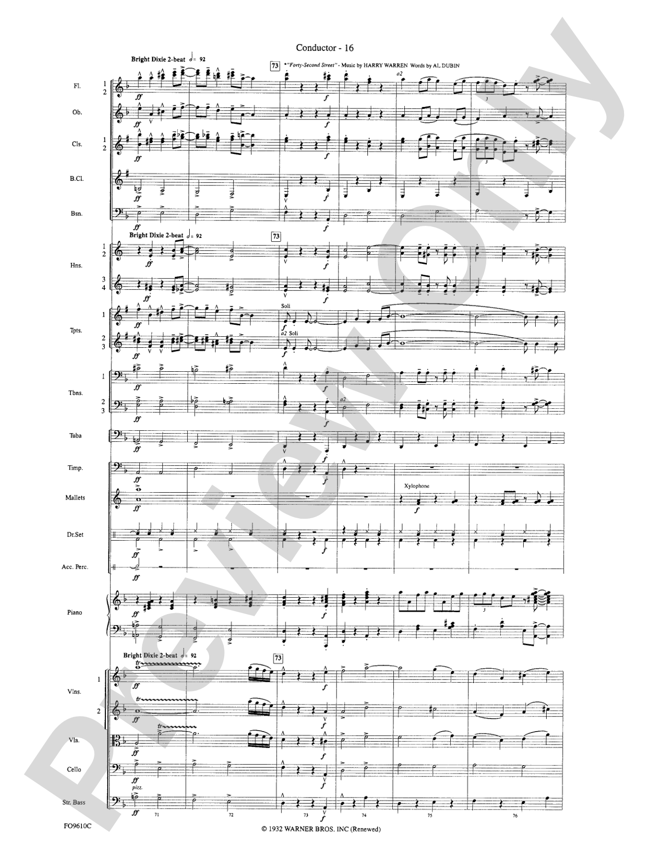 A Salute to the Big Apple: Full Orchestra Conductor Score & Parts